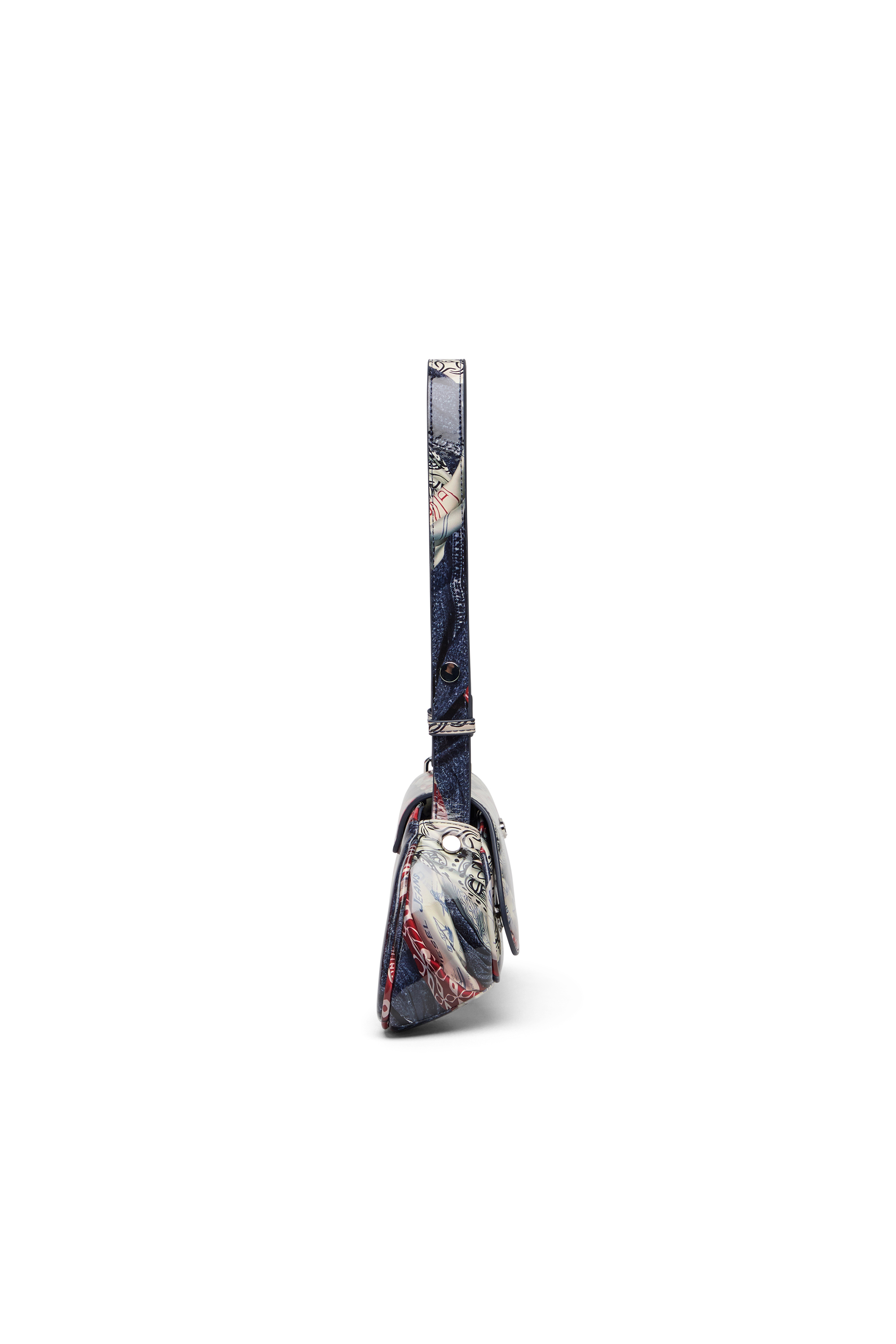 Diesel - PLAY CROSSBODY, Play-Talego con estampado de logotipo desteñido Mujer in Multicolor - 4