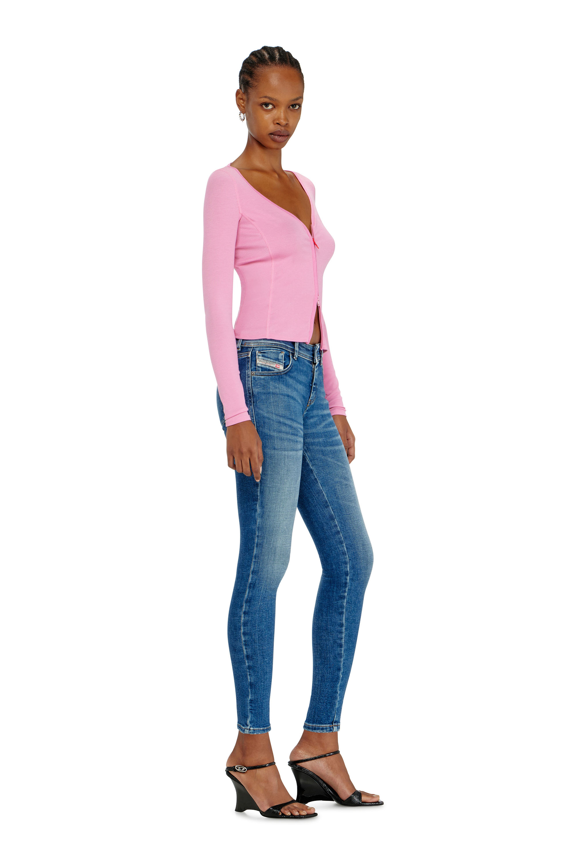 Diesel - Skinny Jeans 2017 Slandy 09P71 Mujer, Azul medio - 2