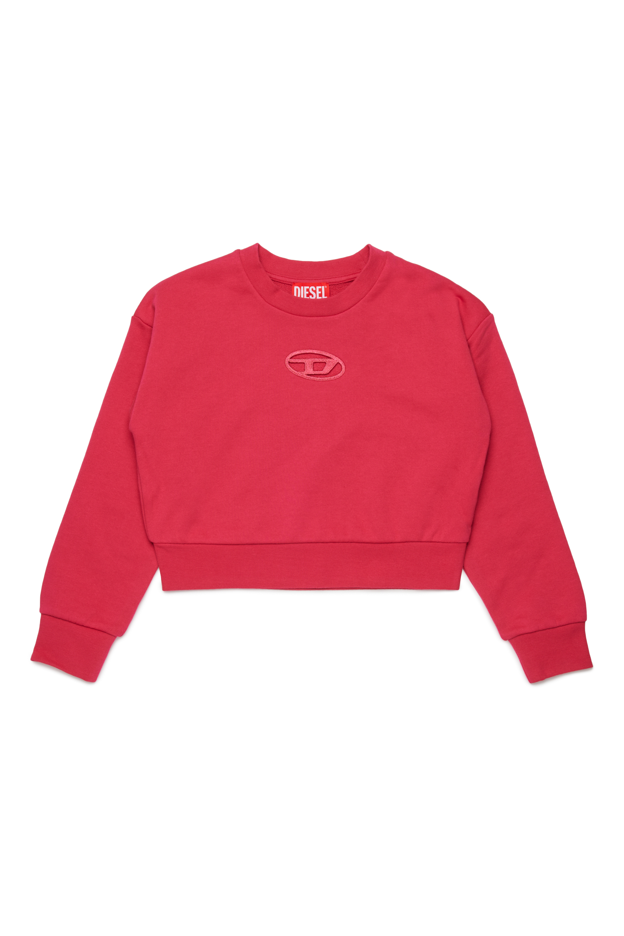 Diesel - STRASLIUM, Sudadera con recorte Oval D Mujer in Rosa - 1