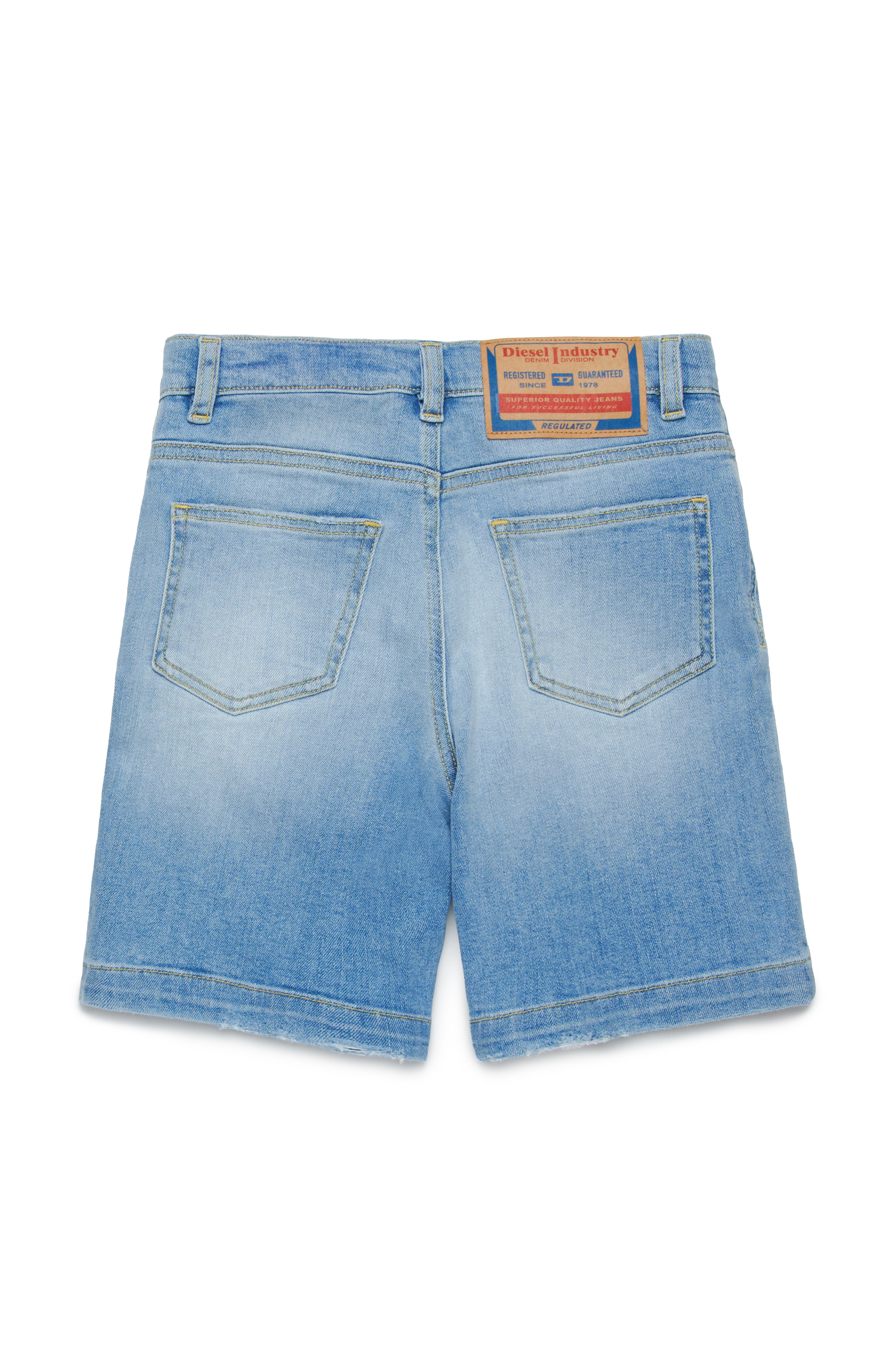 Diesel - D-MACS-SH-J, Bermuda de denim desgastado Hombre in Azul marino - 2