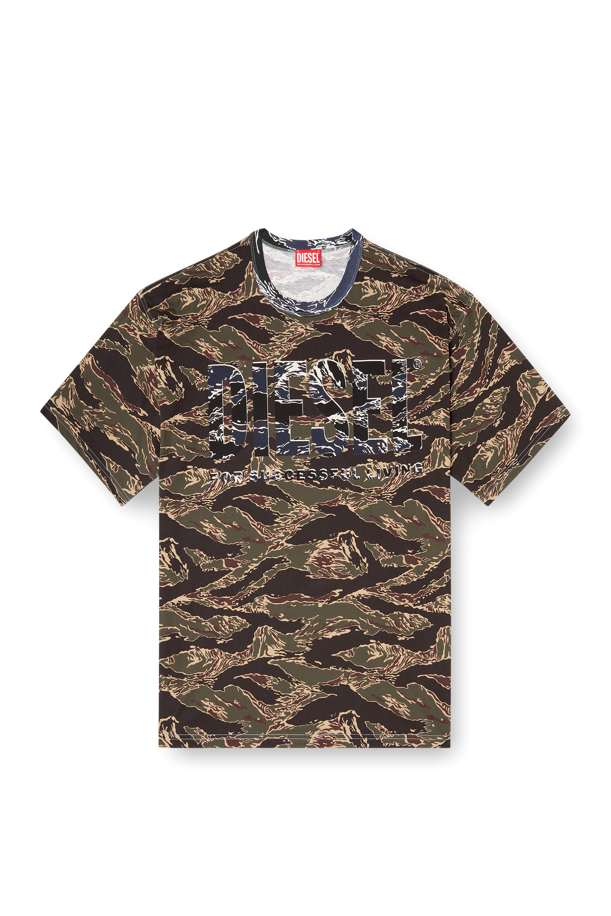 Diesel - T-BOXT-T22, Camiseta de camuflaje con logotipo de camuflaje Hombre in ToBeDefined - 3