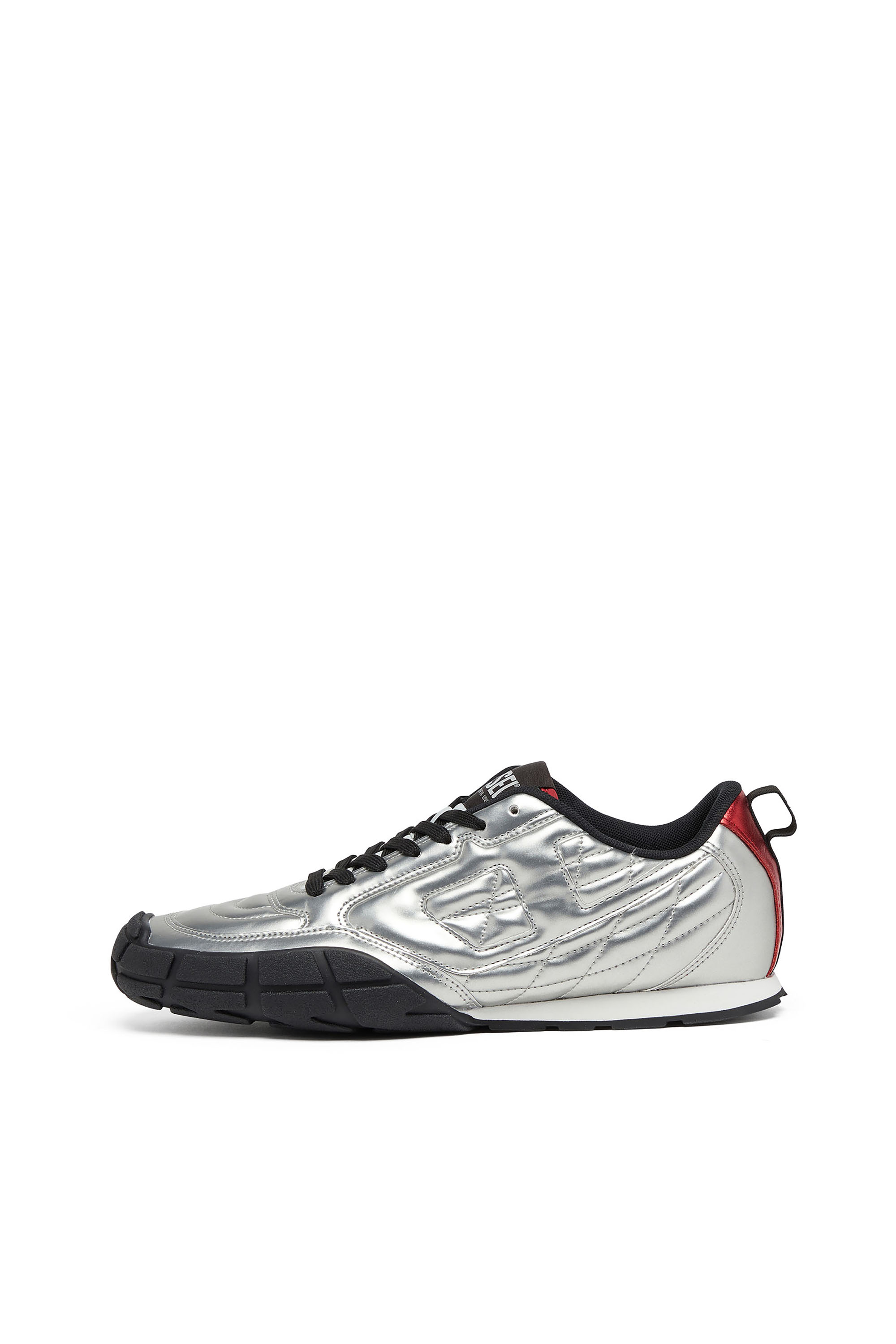 Diesel - S-PAGODHA LOW, S-Pagodha-Zapatillas metalizadas acolchadas Hombre in Plateado - 2