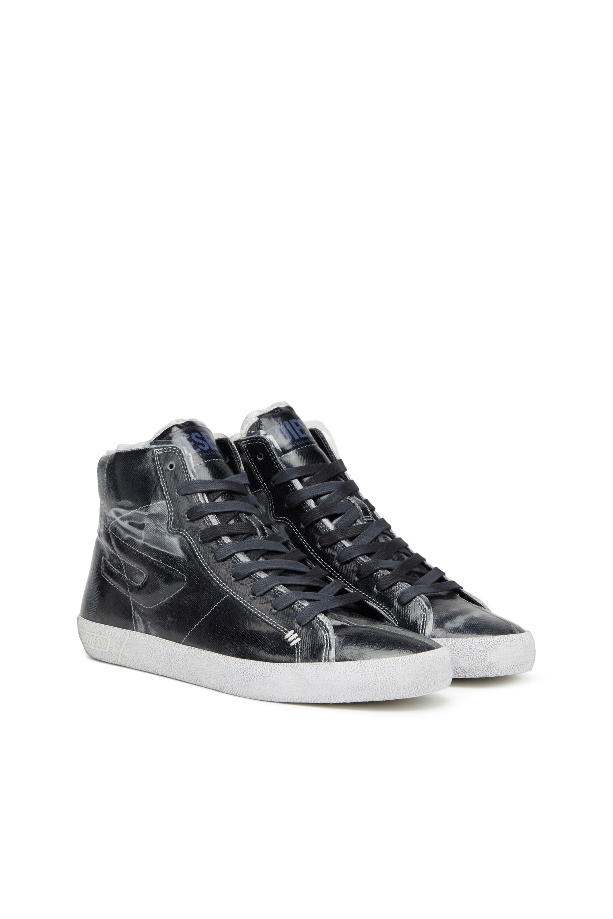 Diesel - S-LEROJI MID, S-Leroji Mid - Zapatillas altas de lona con revestimiento de TPU Hombre in Negro - 2