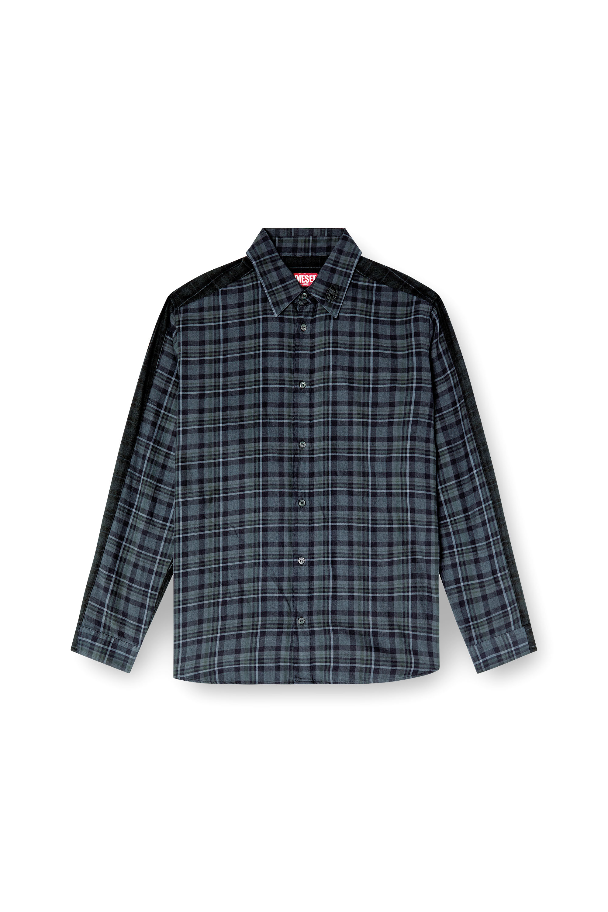 Diesel - S-SIMPLY-CHECK, Camisa de franela a cuadros Hombre in Multicolor - 3