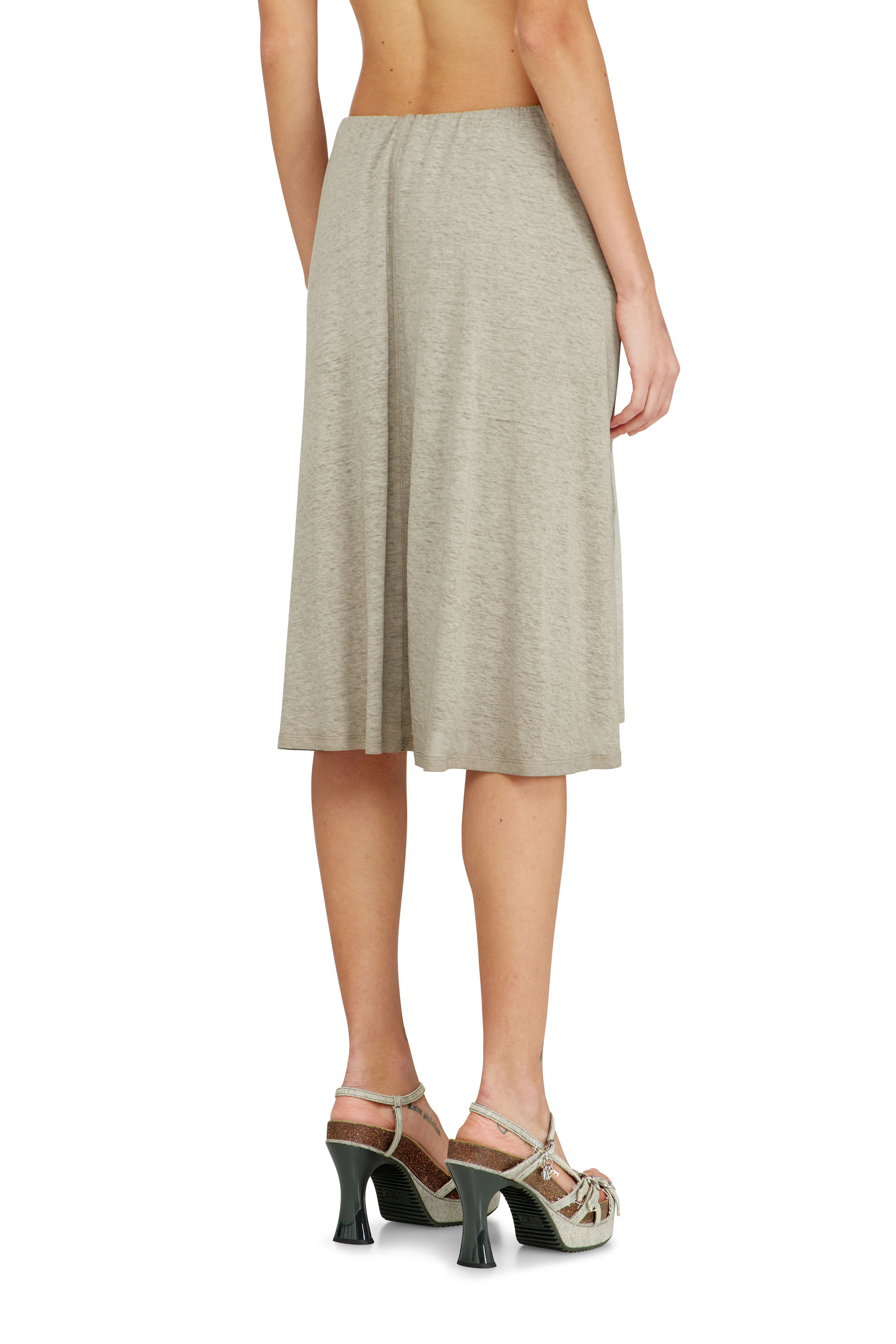 Diesel - P-RALYA, Bermudas de c&aacute;&ntilde;amo y algod&oacute;n con detalle cruzado Mujer in ToBeDefined - 3