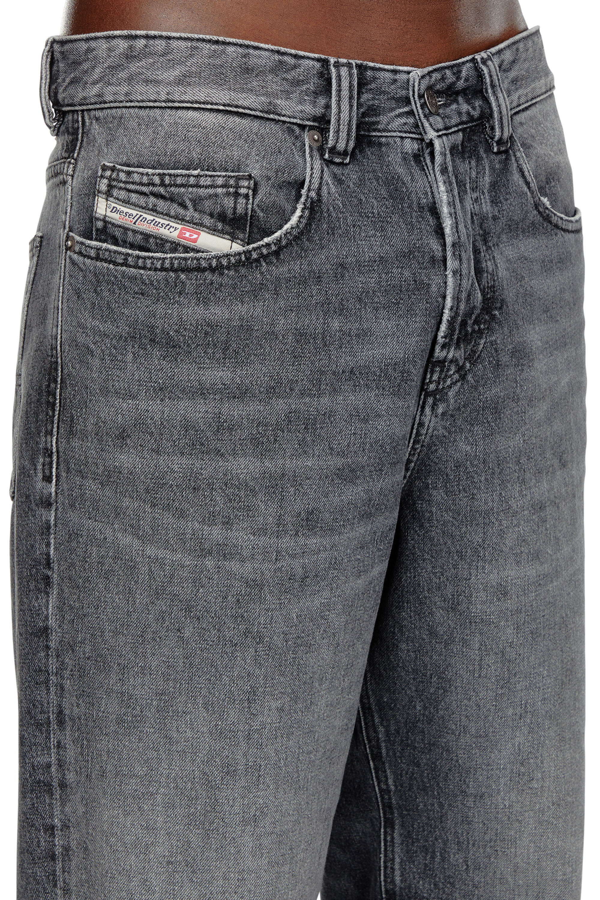 Diesel - Straight Jeans 2001 D-Macro 007X3, Gris oscuro - Image 5