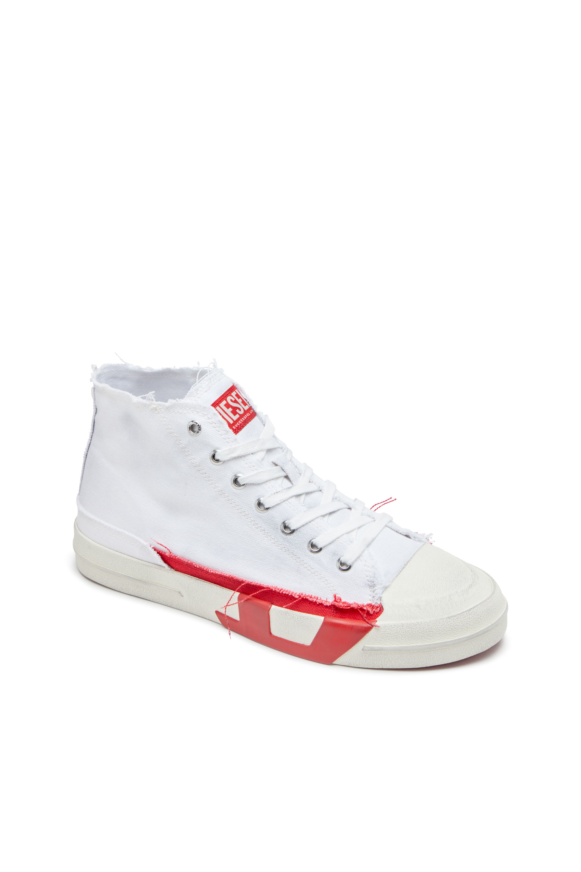 Diesel - S-D-VERSE MID, S-D-Verse-Deportivas altas de lona con efecto desgastado Hombre in Multicolor - 6