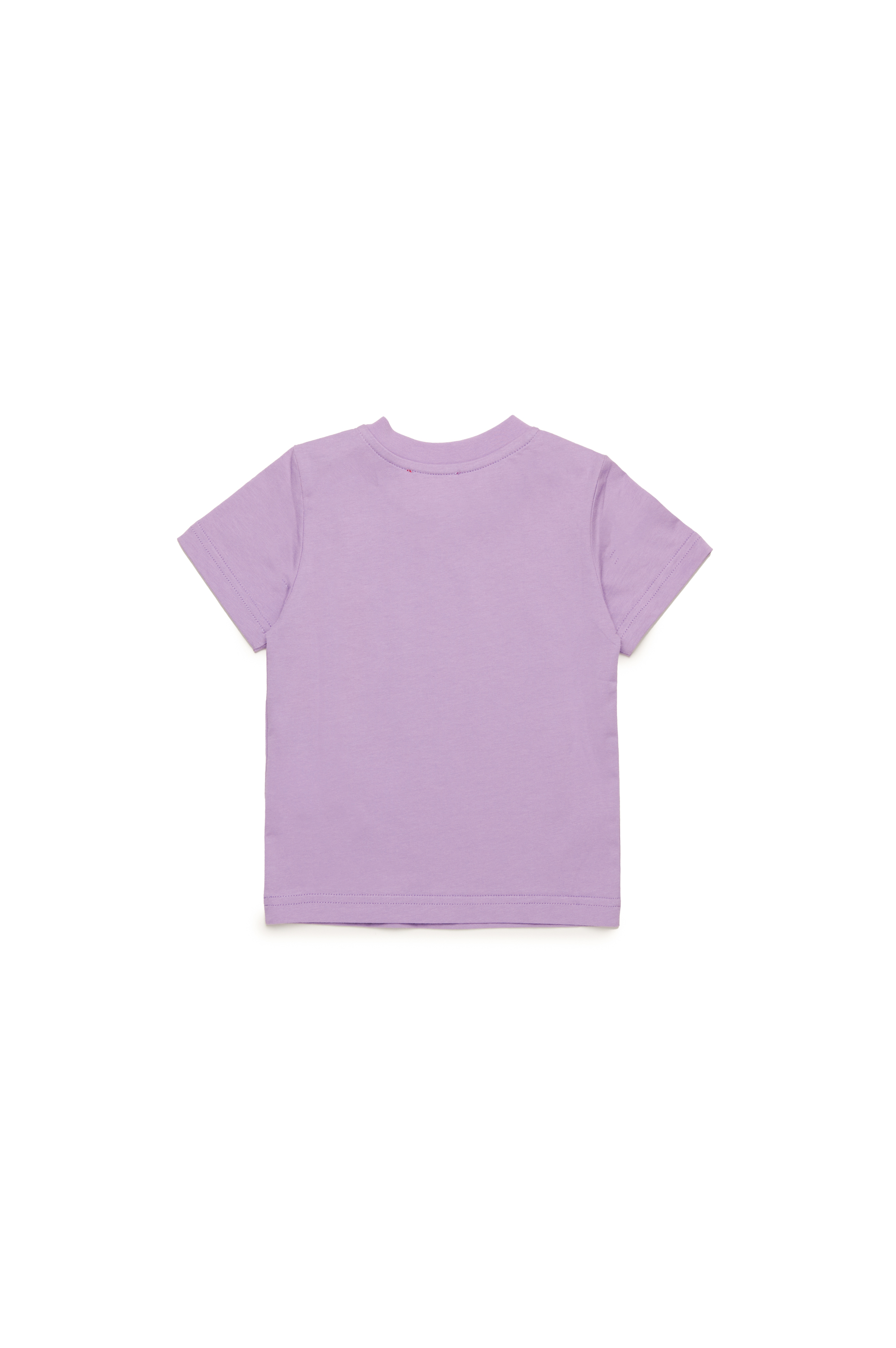 Diesel - TBOXTN14B, Unisex's T-shirt with distressed Oval D logo in Lilac - 2