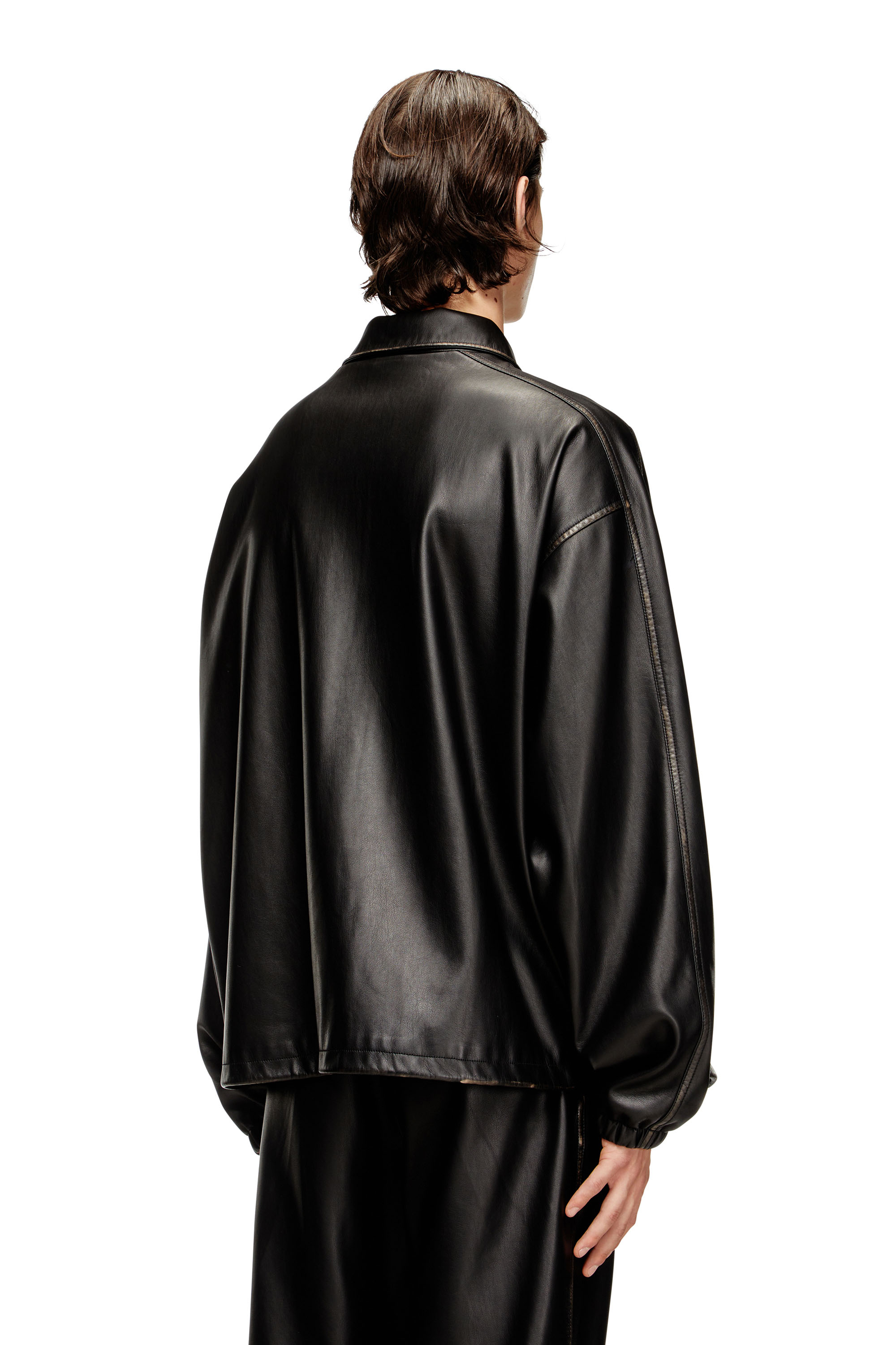 Diesel - J-AKE, Chaqueta de tejido técnico tratado Unisex in Negro - 4
