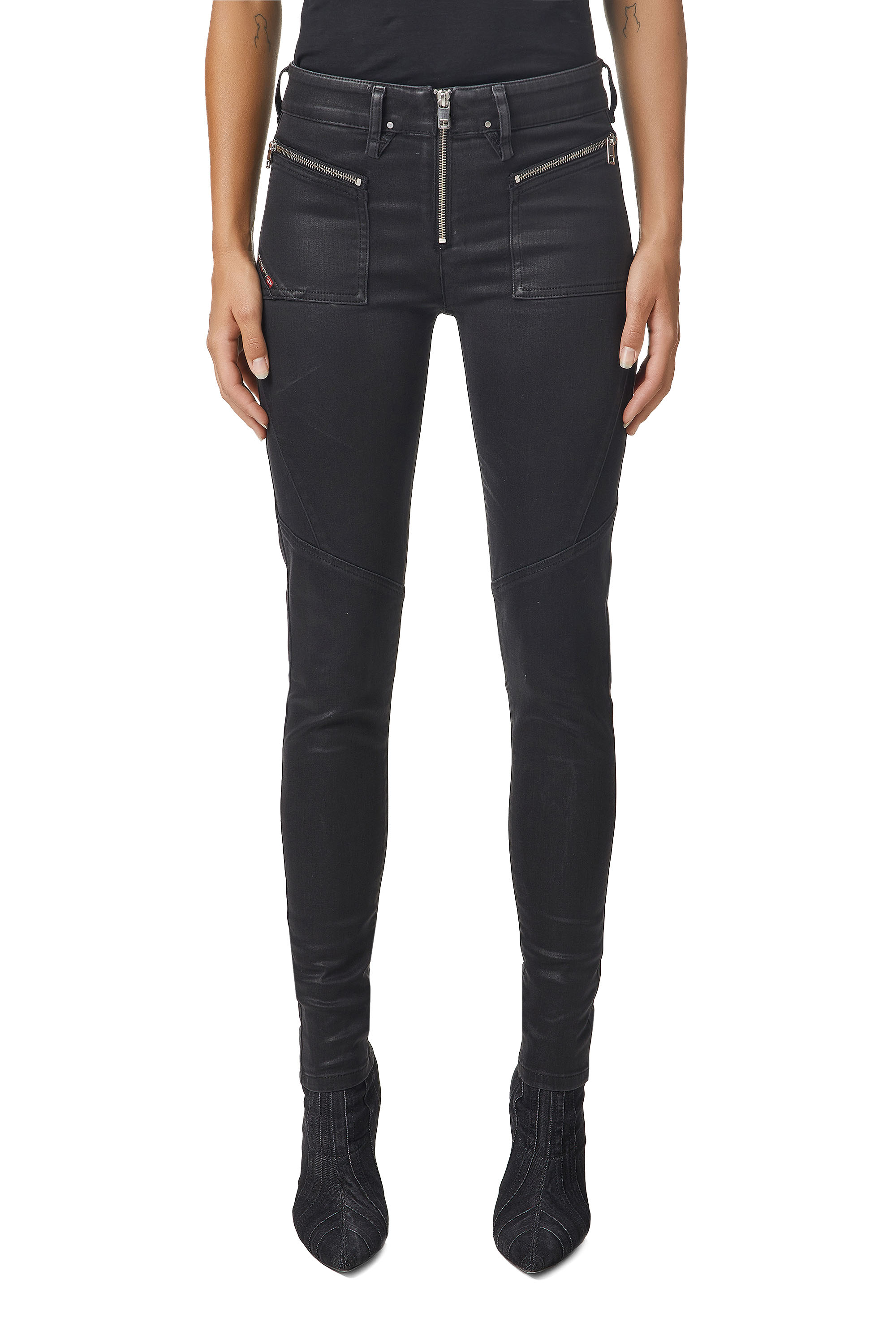 Slandy 069JT, Negro/Gris oscuro - Vaqueros