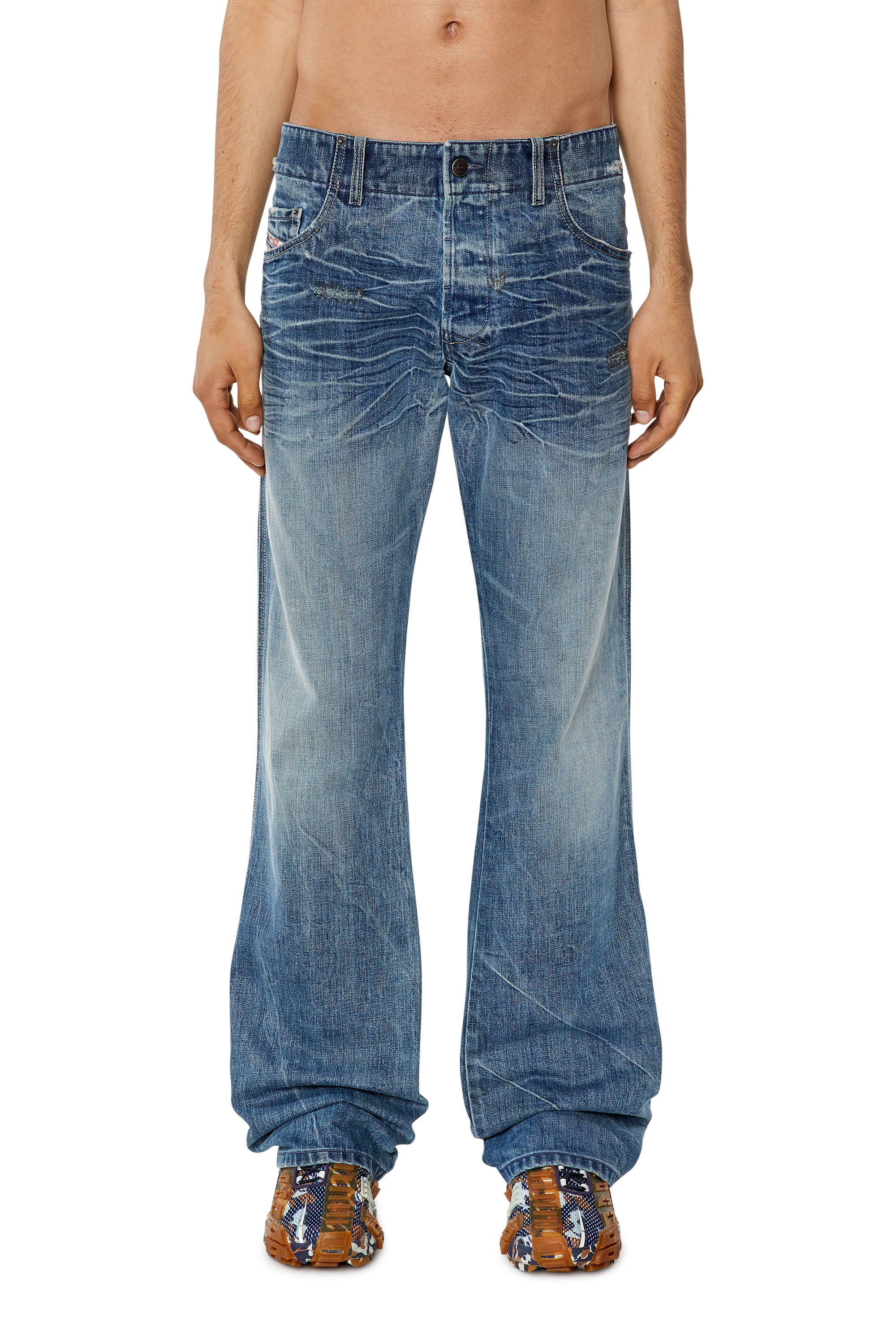 Diesel - Bootcut Jeans D-Backler 09I01, Azul medio - Image 2
