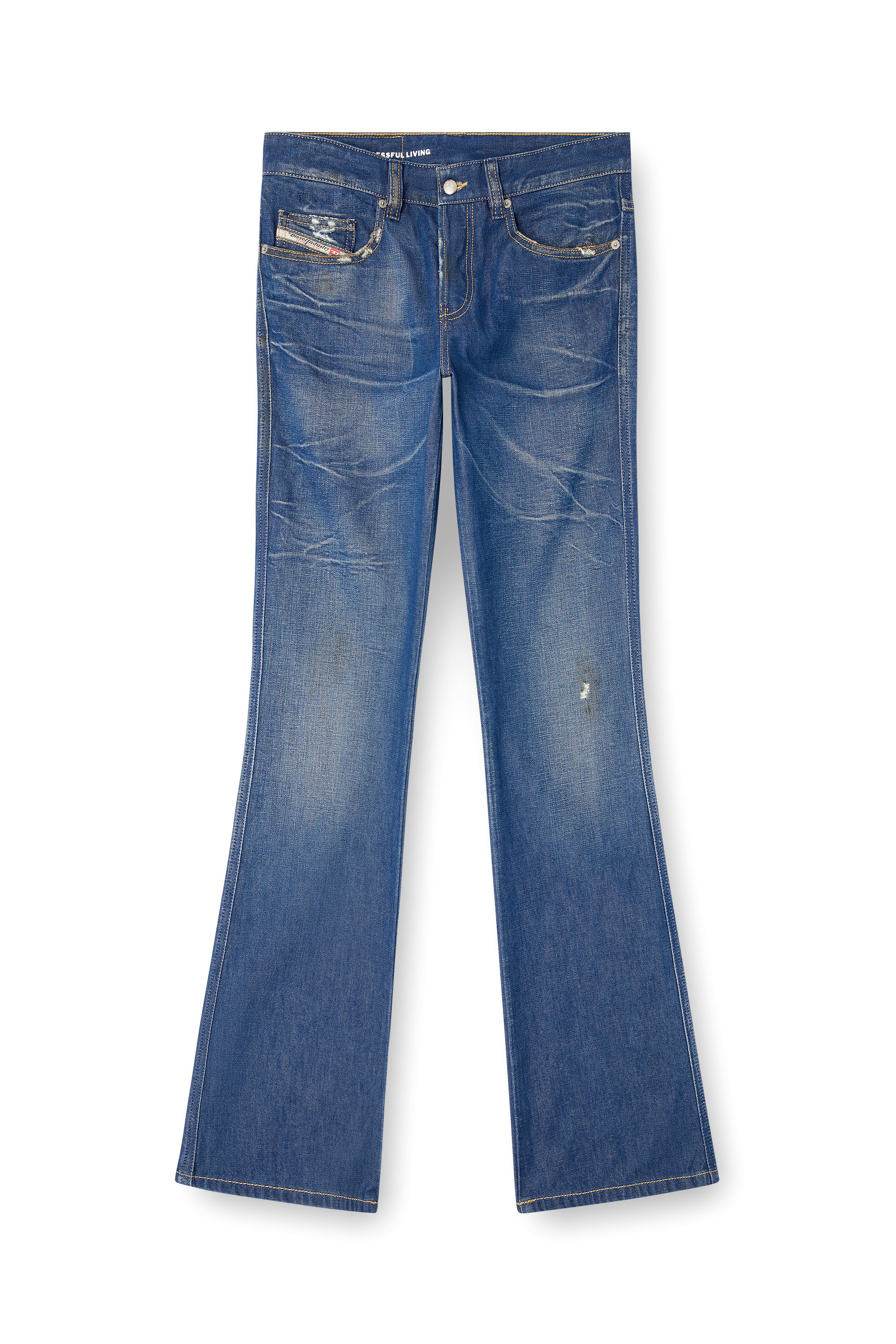 Diesel - Bootcut Jeans 1998 D-Buck 09M60 Hombre, Azul Oscuro - 3