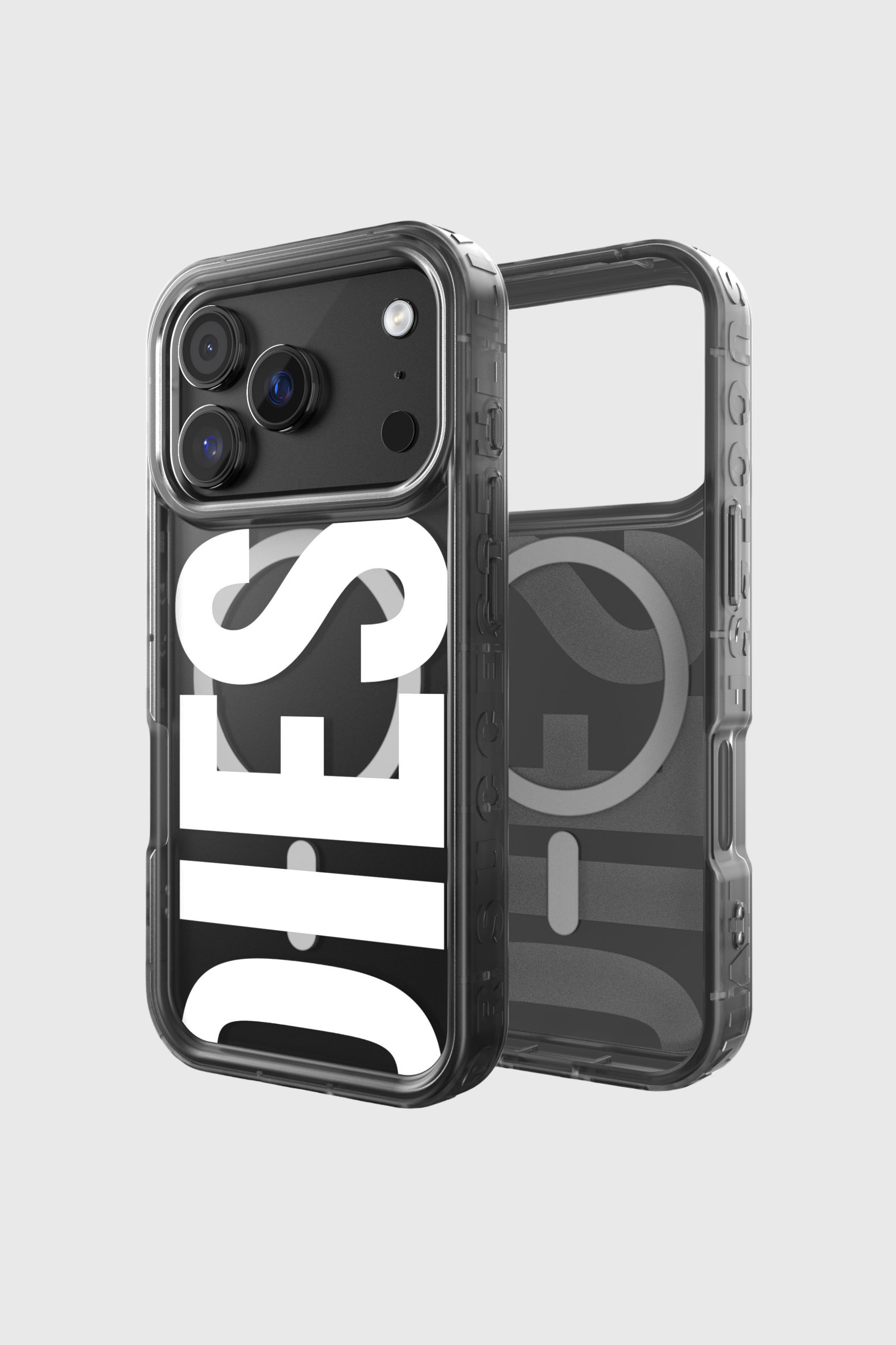 Diesel - 60437 MOULDED CASE, Funda Biscotto Bumper con Magsafe para iPhone 17 Pro Unisex in Negro - 1
