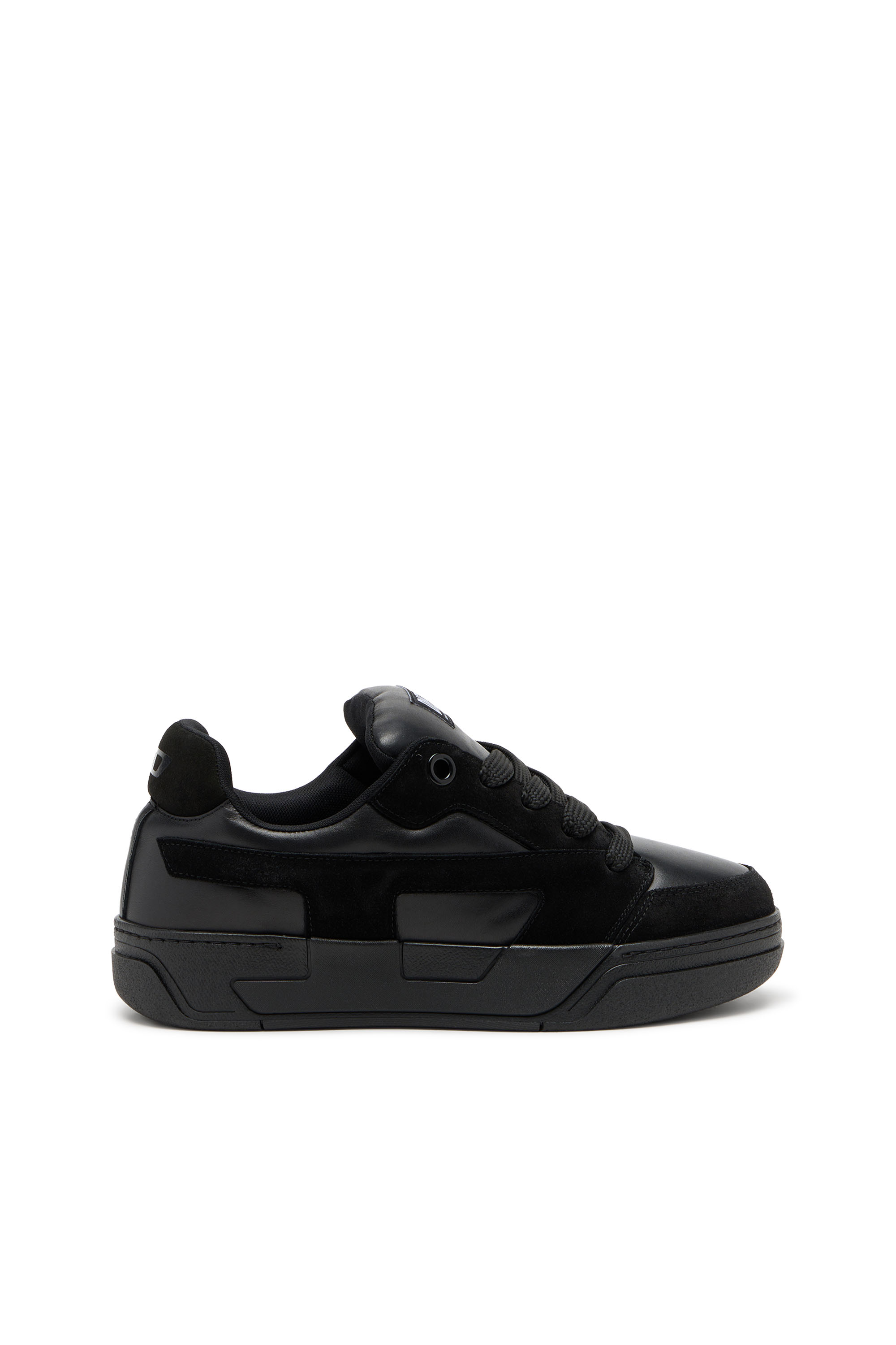 Diesel - S-D-OLLIE LOW, D-Ollie-Zapatillas monocromo en ante y cuero Hombre in Negro - 1