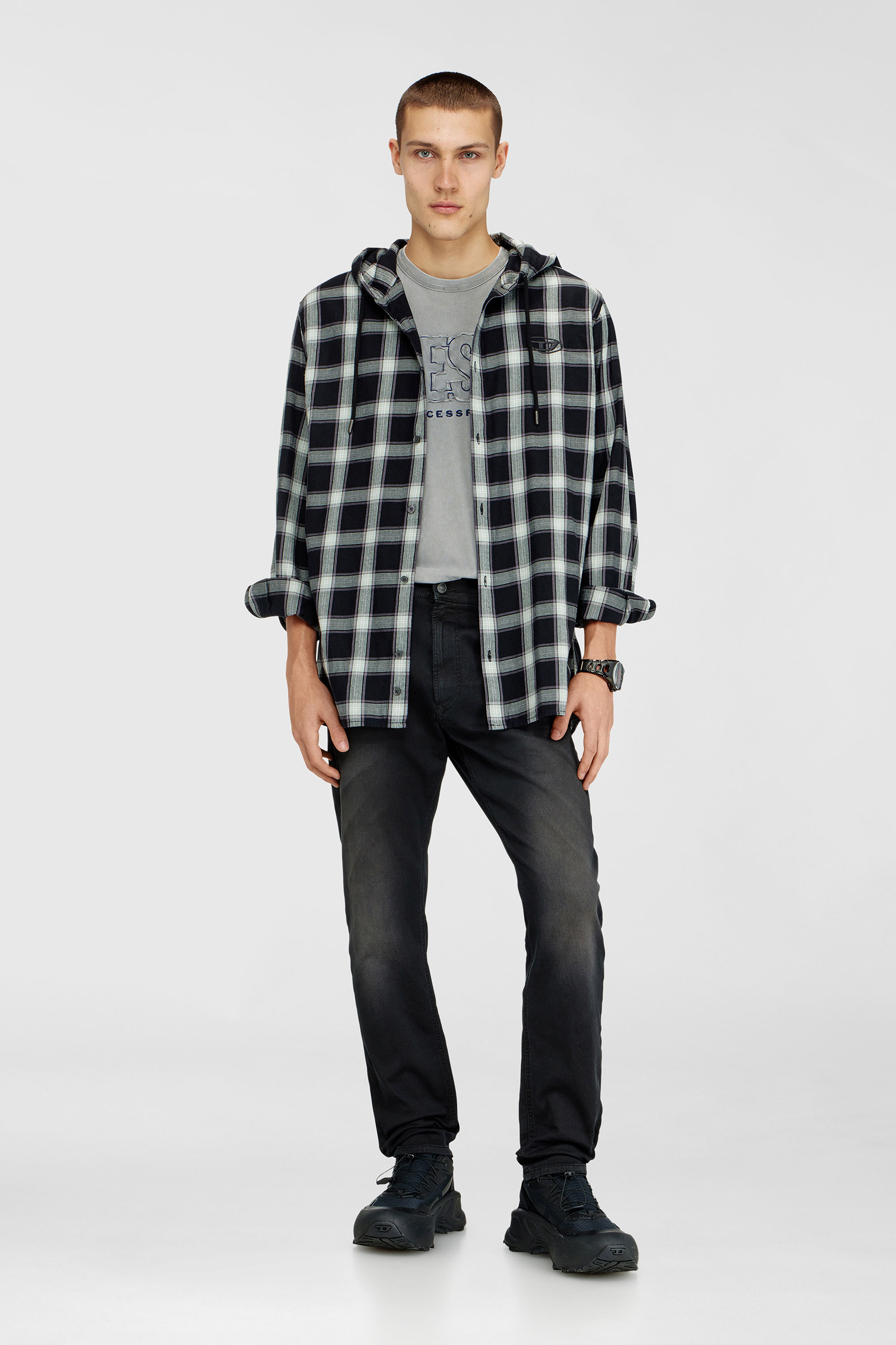 Diesel - Regular 2032 D-Krooley-BW Joggjeans&reg; 0670M Hombre, Negro - 1