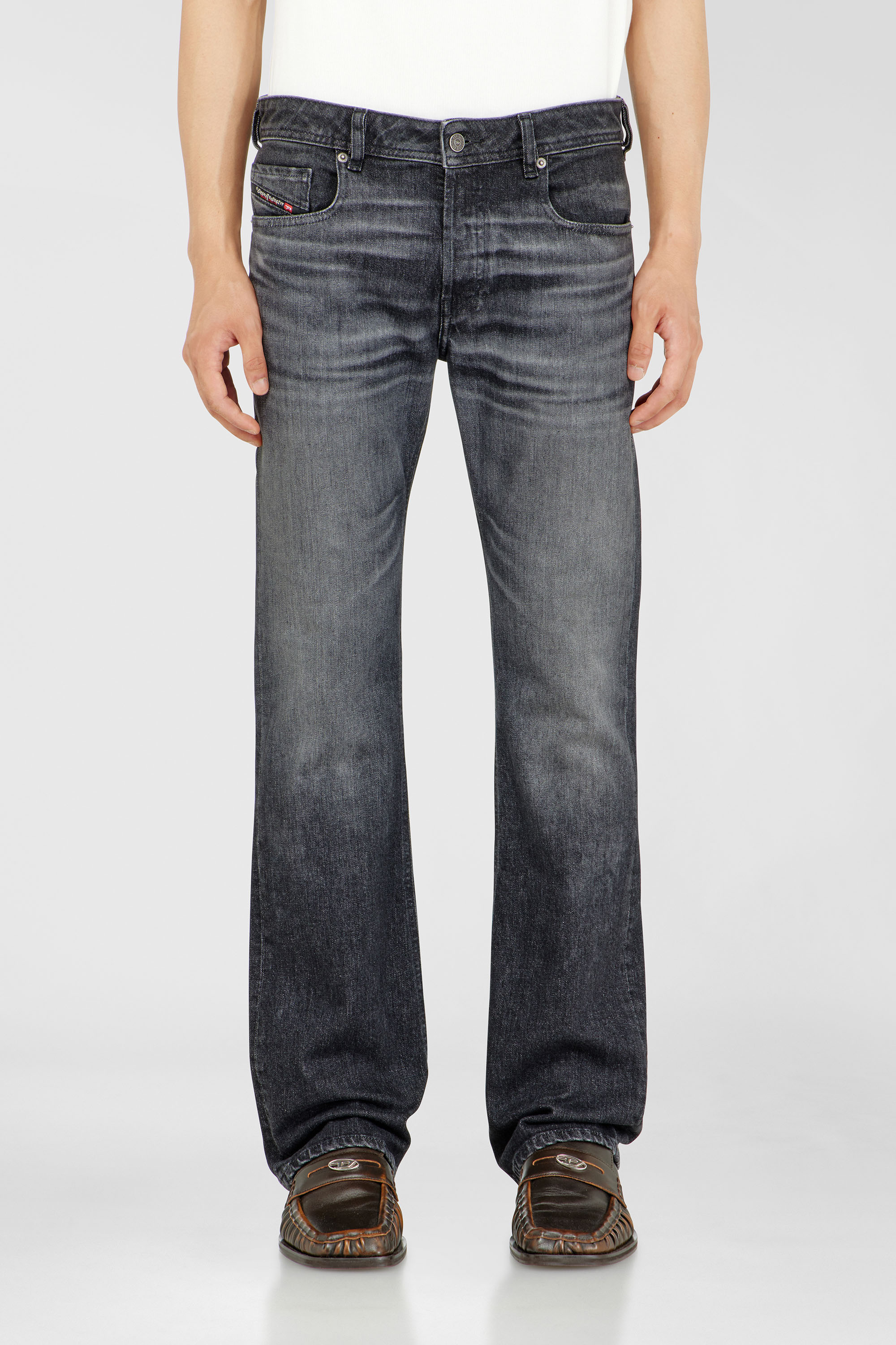Diesel - Bootcut Jeans 2007 Zatiny 09N48 Hombre, Negro/Gris oscuro - 1