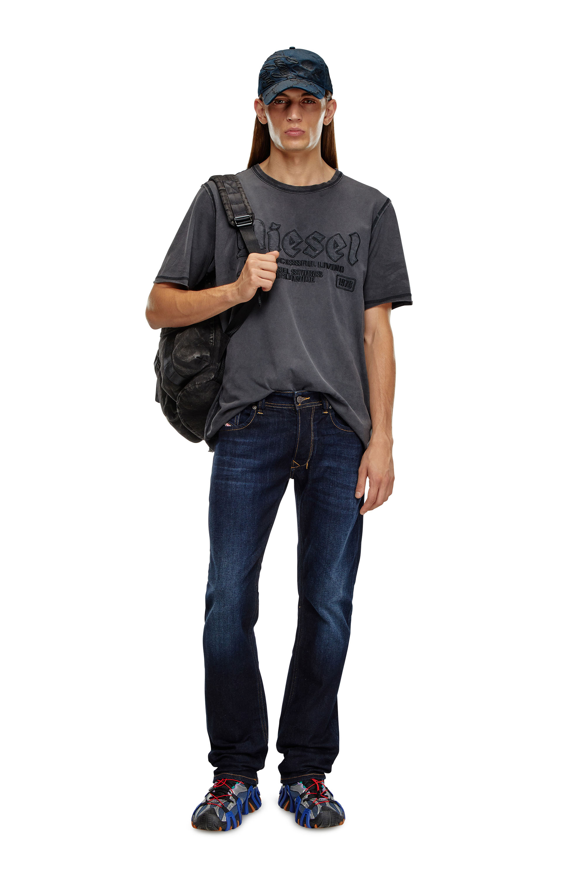 Diesel - Straight Jeans 1985 Larkee 009ZS, Azul Oscuro - Image 4