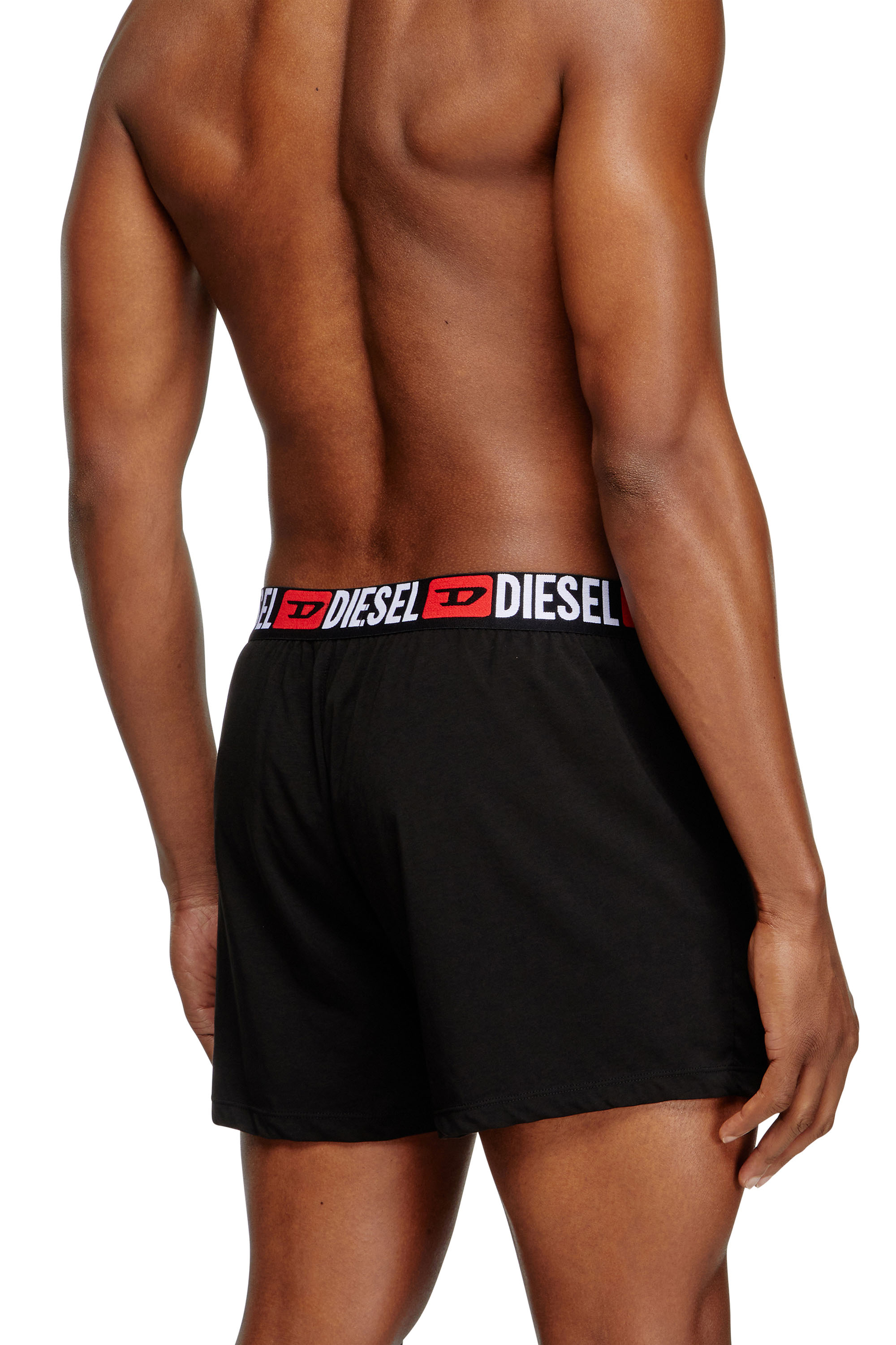 Diesel - STARKIE-D-CORE, Bóxers con cintura de logotipo all-over Hombre in Negro - 3