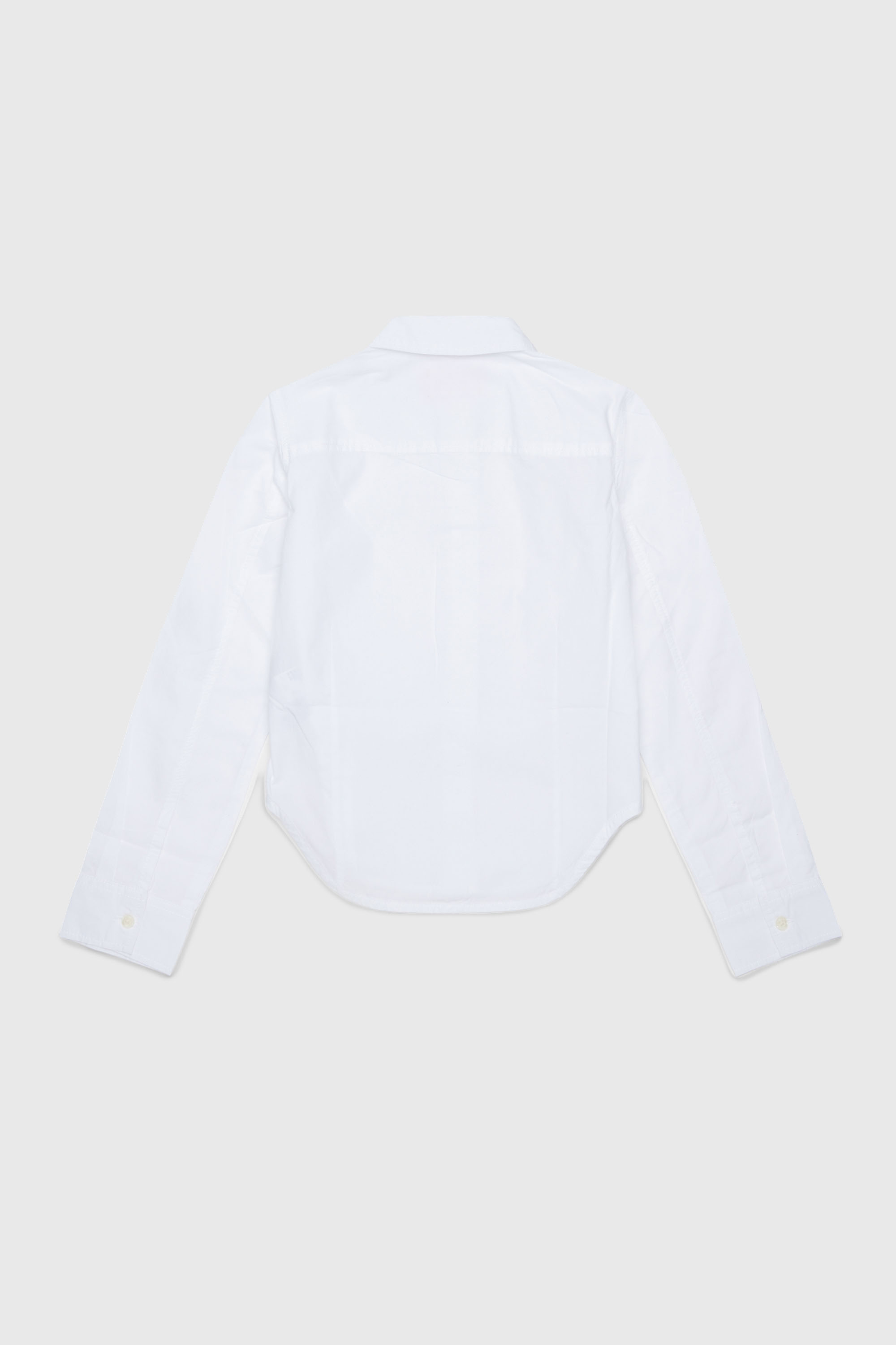 Diesel - CLAIRE, Camisa de algod&oacute;n con cuello Oval D Mujer in Blanco - 2