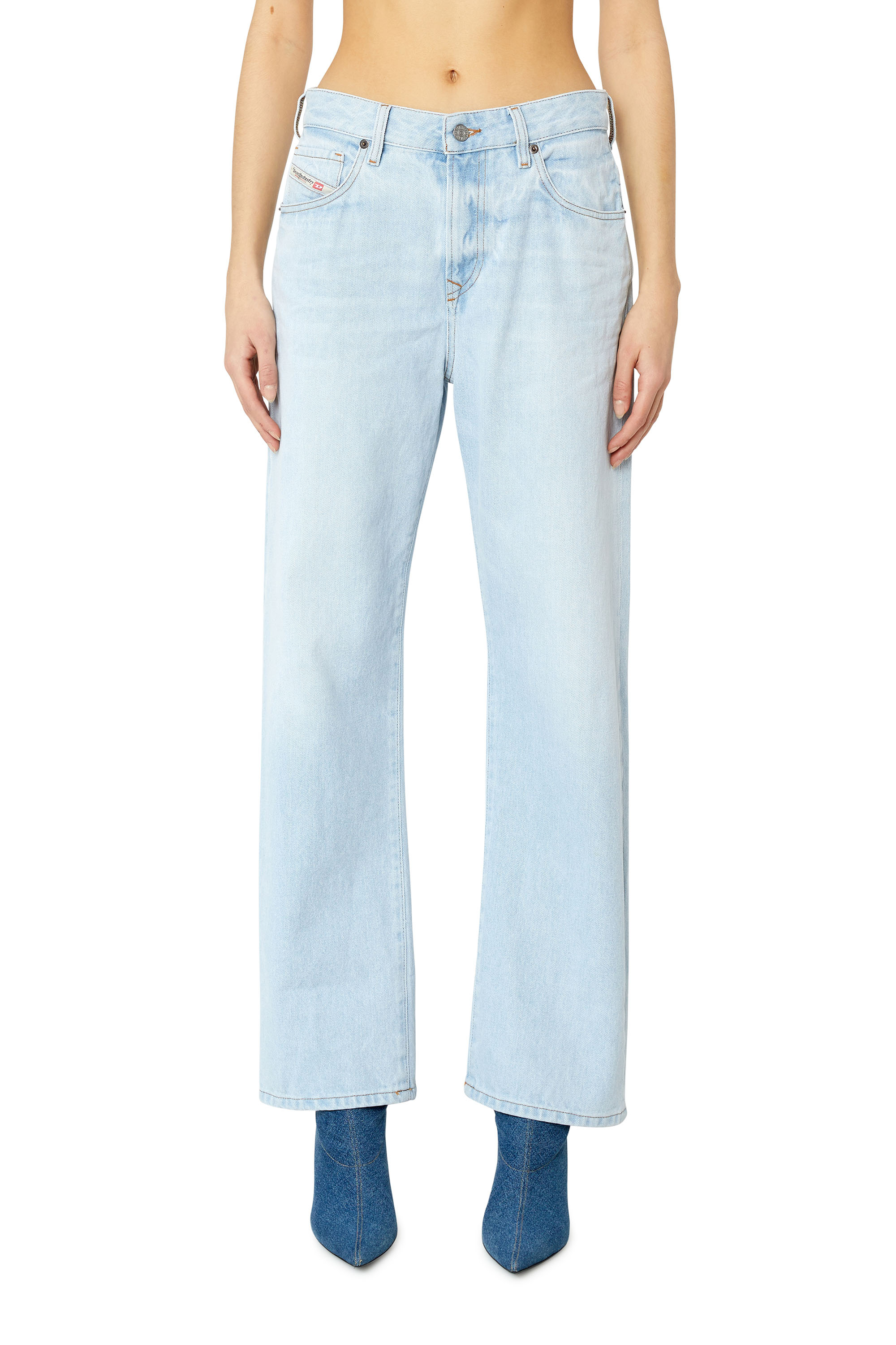 Diesel - 1999 D-Reggy 007L4 Straight Jeans, Azul Claro - Image 1