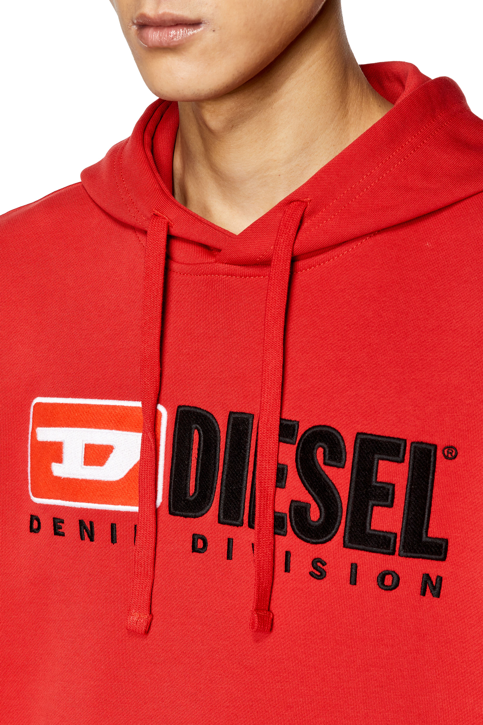 Diesel - S-GINN-HOOD-DIV, Rojo Cereza - Image 5