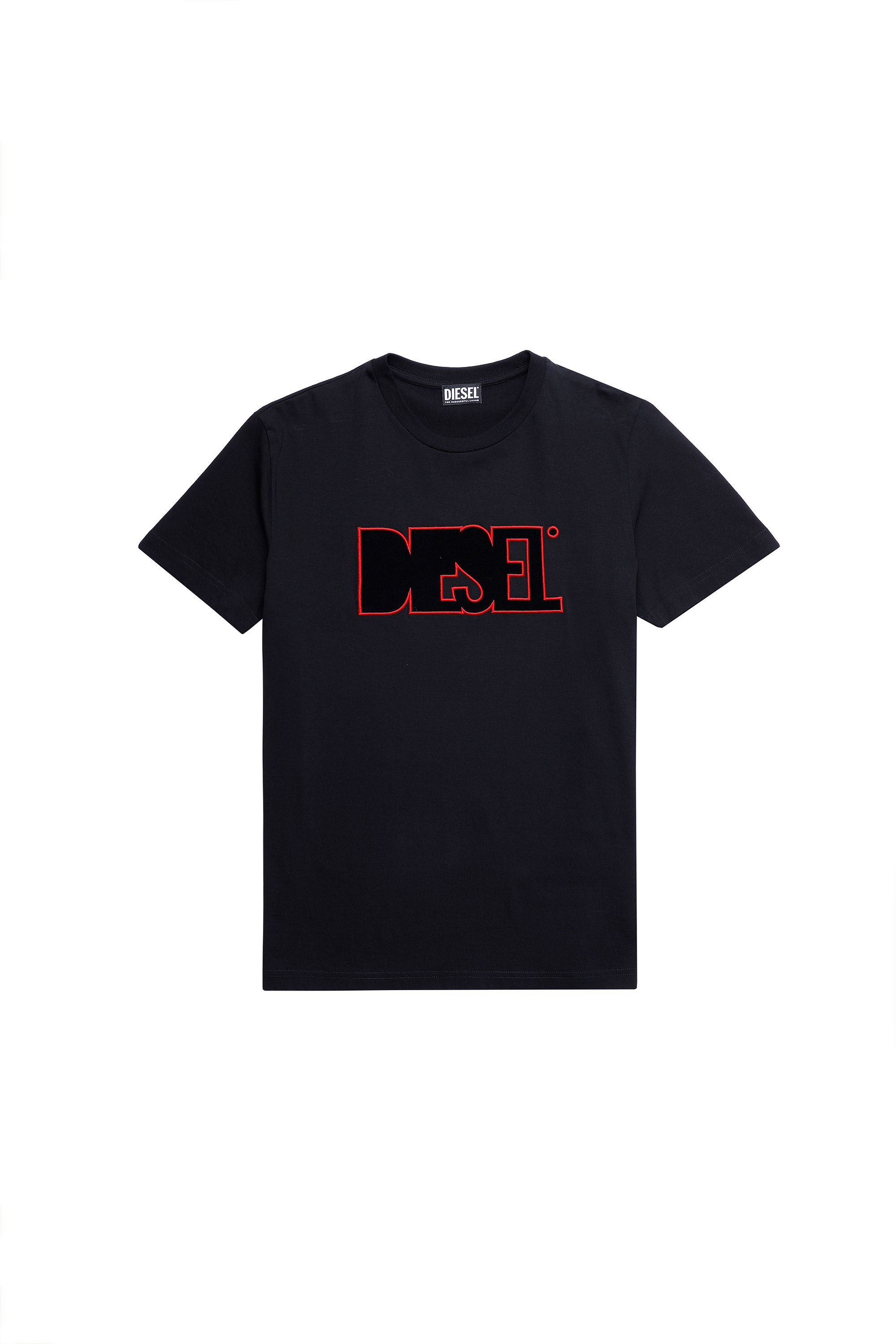 T-DIEGOS-B8, Negro/Rojo - Camisetas
