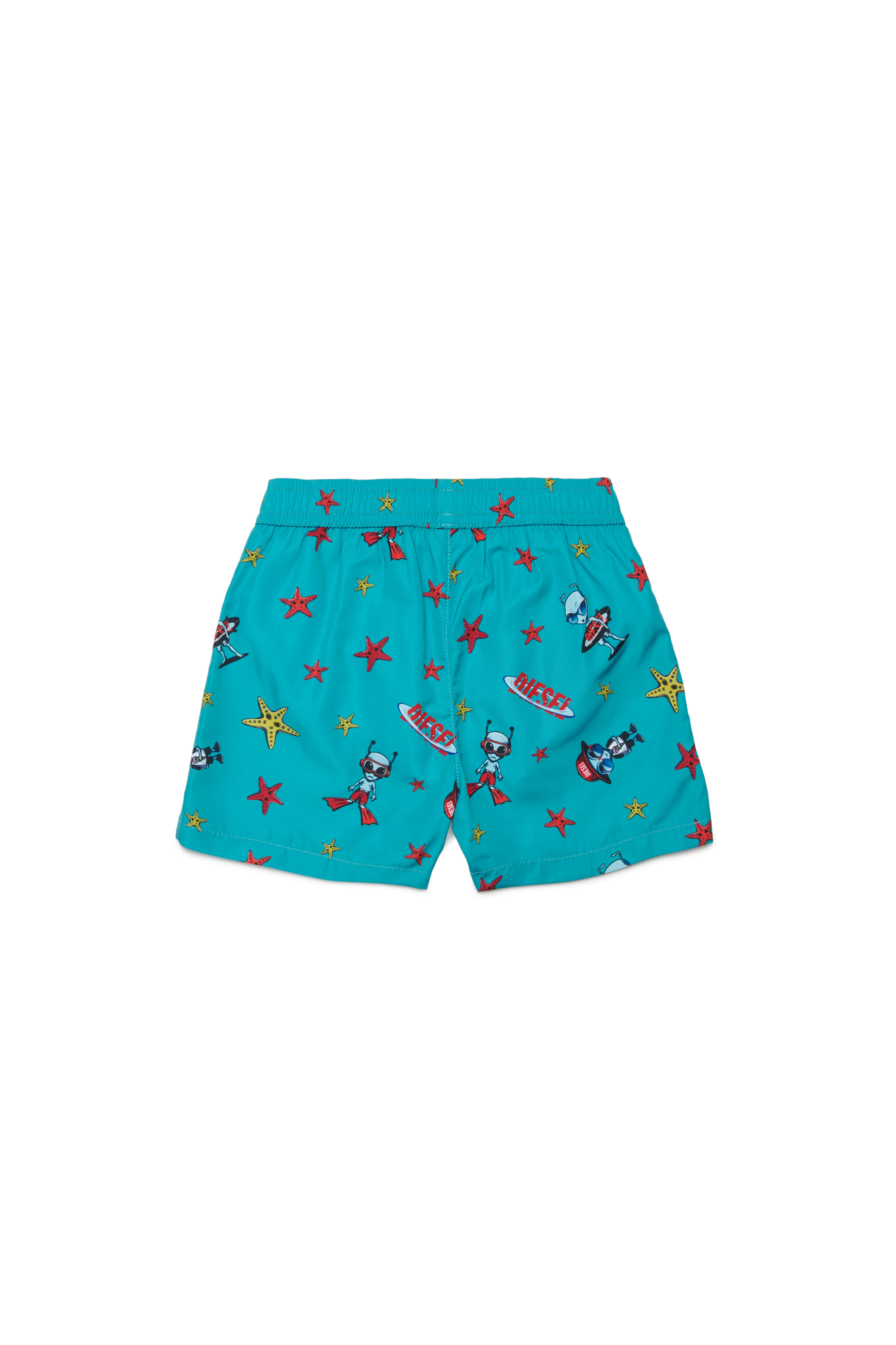 Diesel - MIALYB, Ba&ntilde;ador con estampado de estrellas de mar Hombre in Verde - 2
