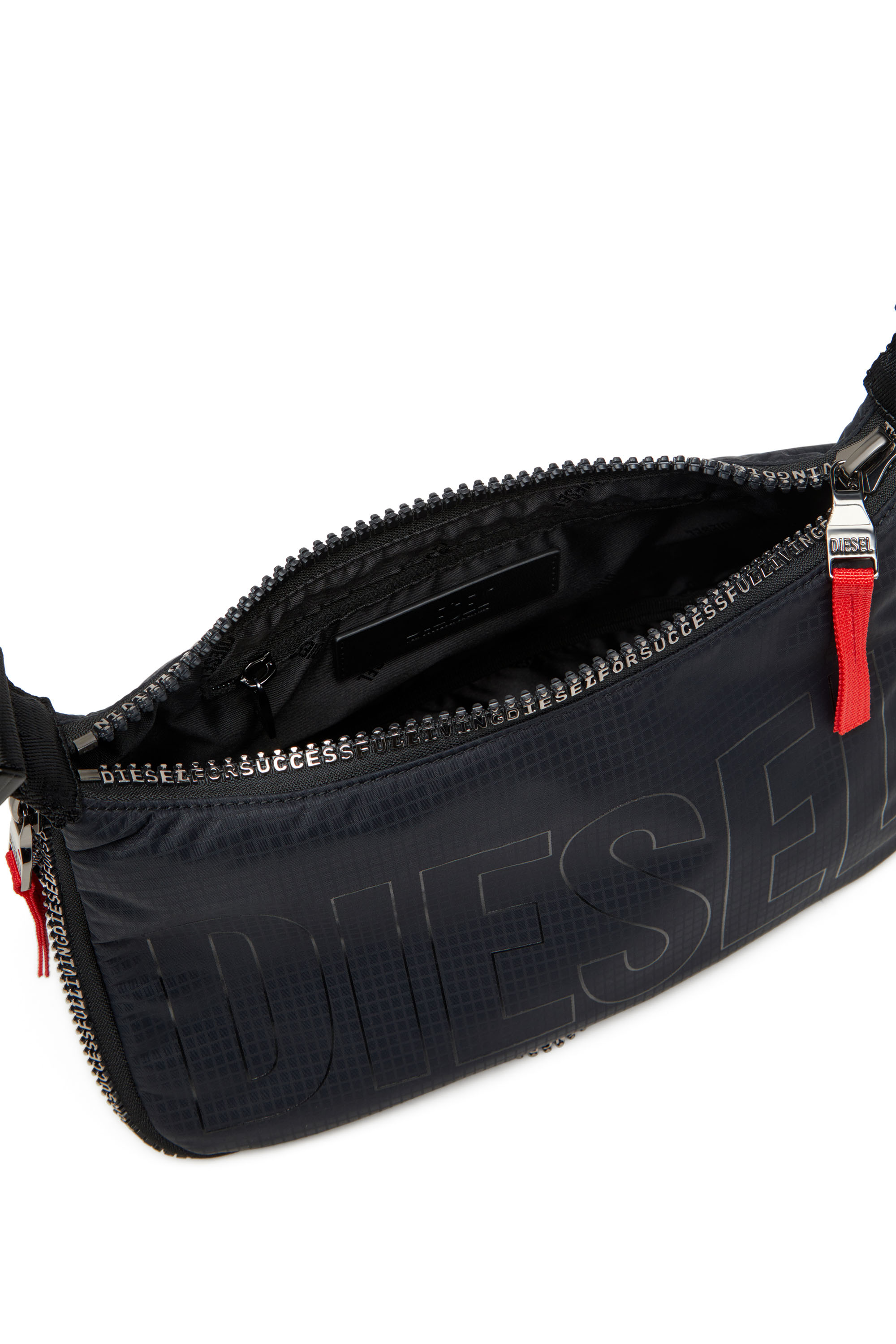 Diesel - ZIP-D CROSSBODY BAG X, Zip-D X-Bolso de hombro utility expandible Unisex in Negro - 4