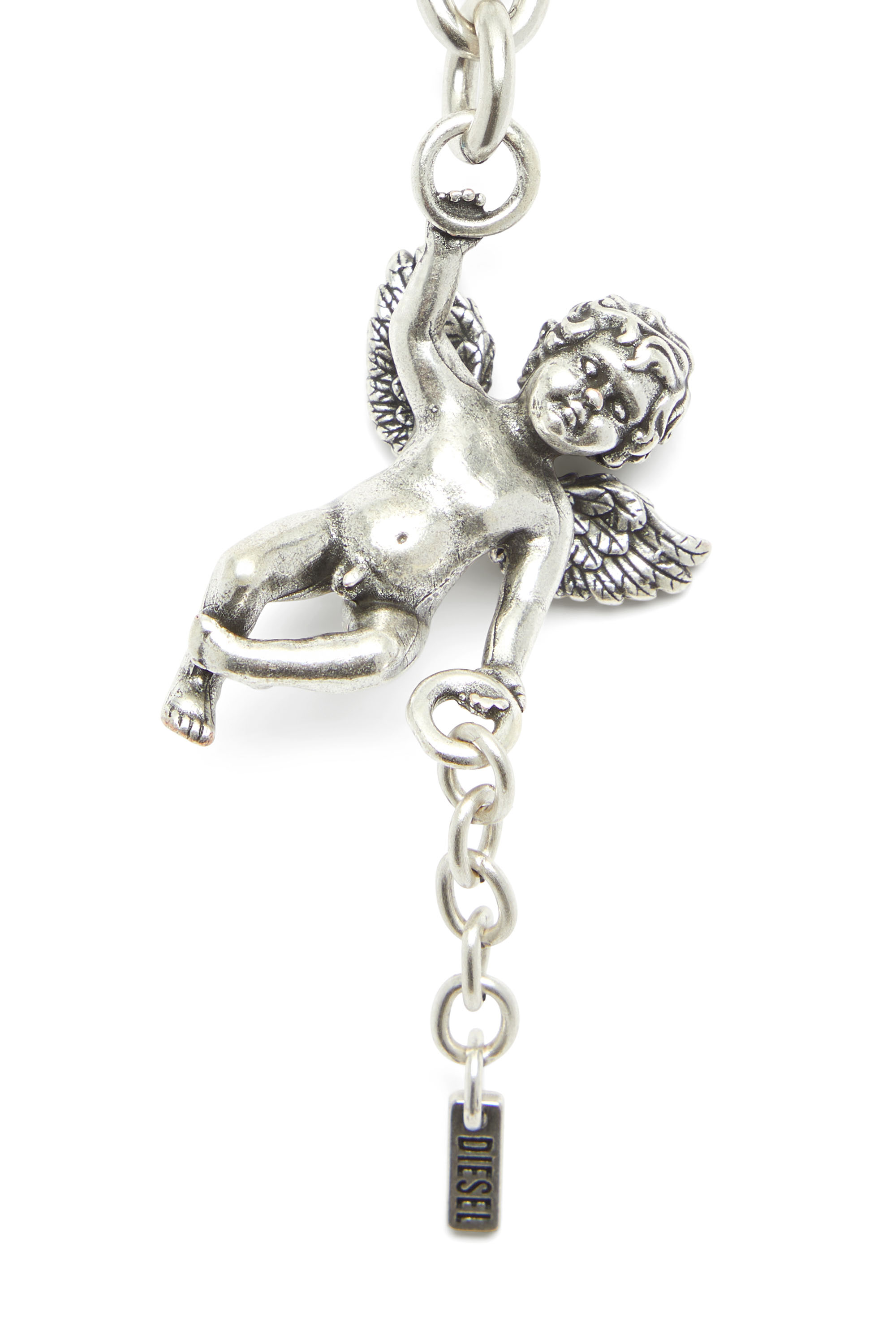 Diesel - CHARM-ANGEL, Charm de querub&iacute;n met&aacute;lico Mujer in Plateado - 2