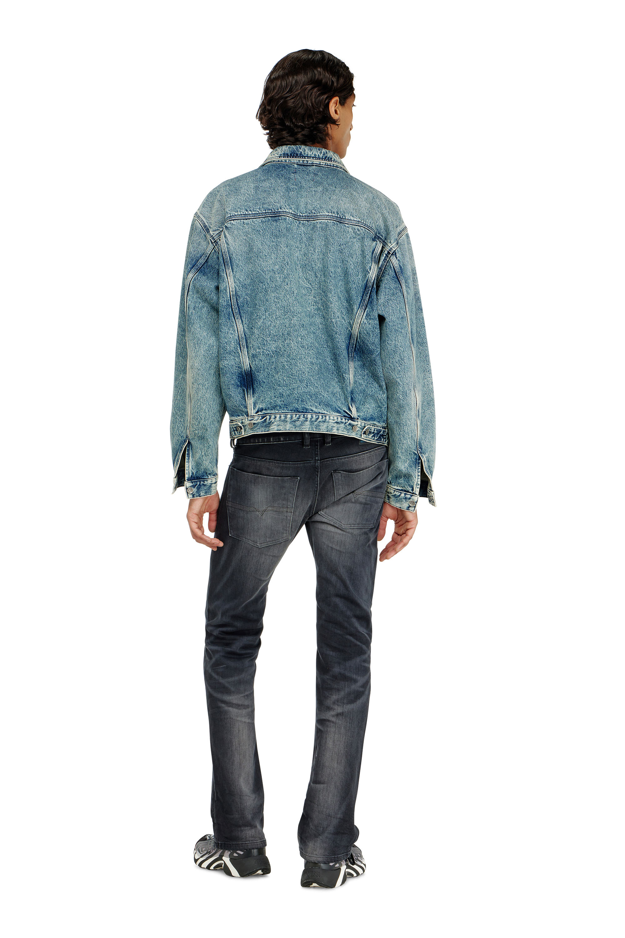 Diesel - Bootcut Jeans 2007 Zatiny 09P38 Hombre, Negro/Gris oscuro - 3