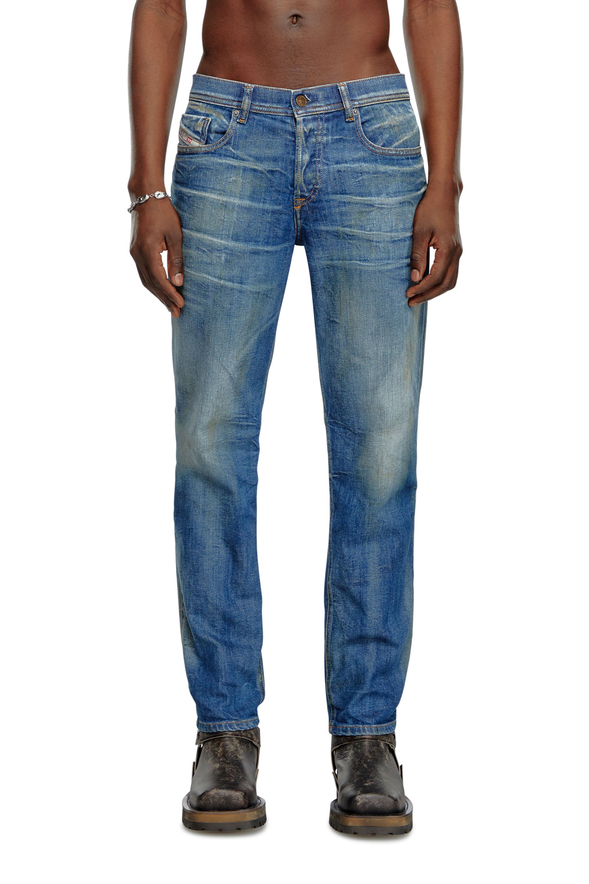 Diesel - Tapered Jeans 2023 D-Finitive 09J66, Azul medio - Image 1