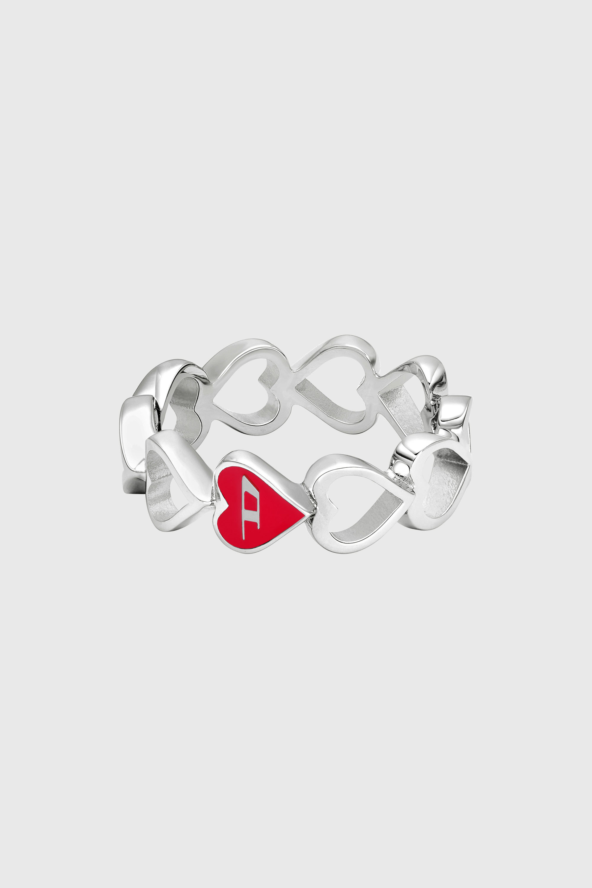 Diesel - DX166940 JEWELLERY, Anillo de banda de acero inoxidable Unisex in Plateado - 2