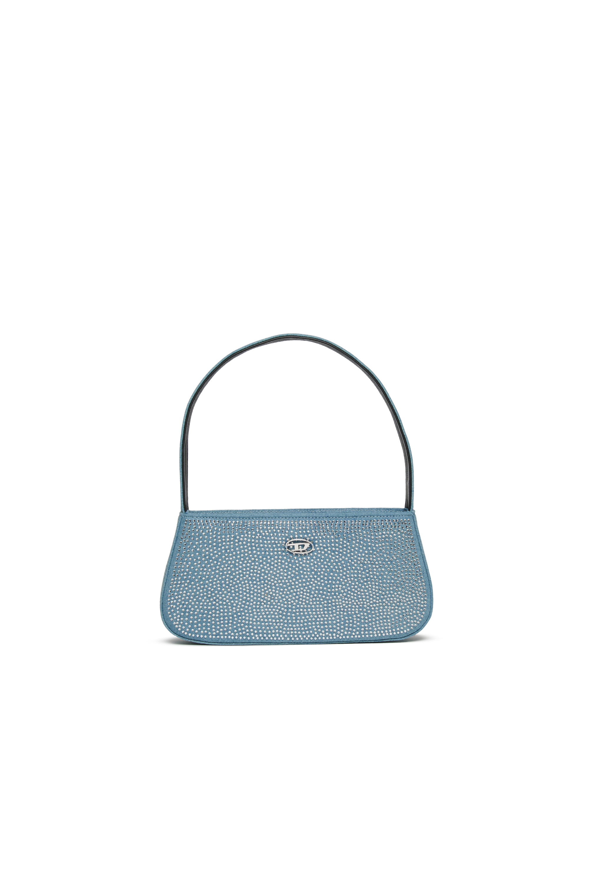 Diesel - WJULIE, WJulie - Bolso de algodón con strass Mujer in Azul marino - 1