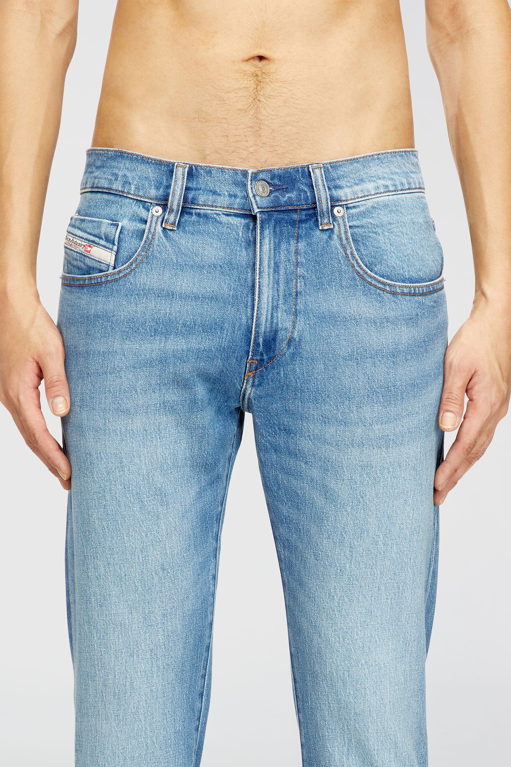 Diesel - Slim Jeans 2019 D-Strukt 0ADBK Hombre, Azul Claro - 5