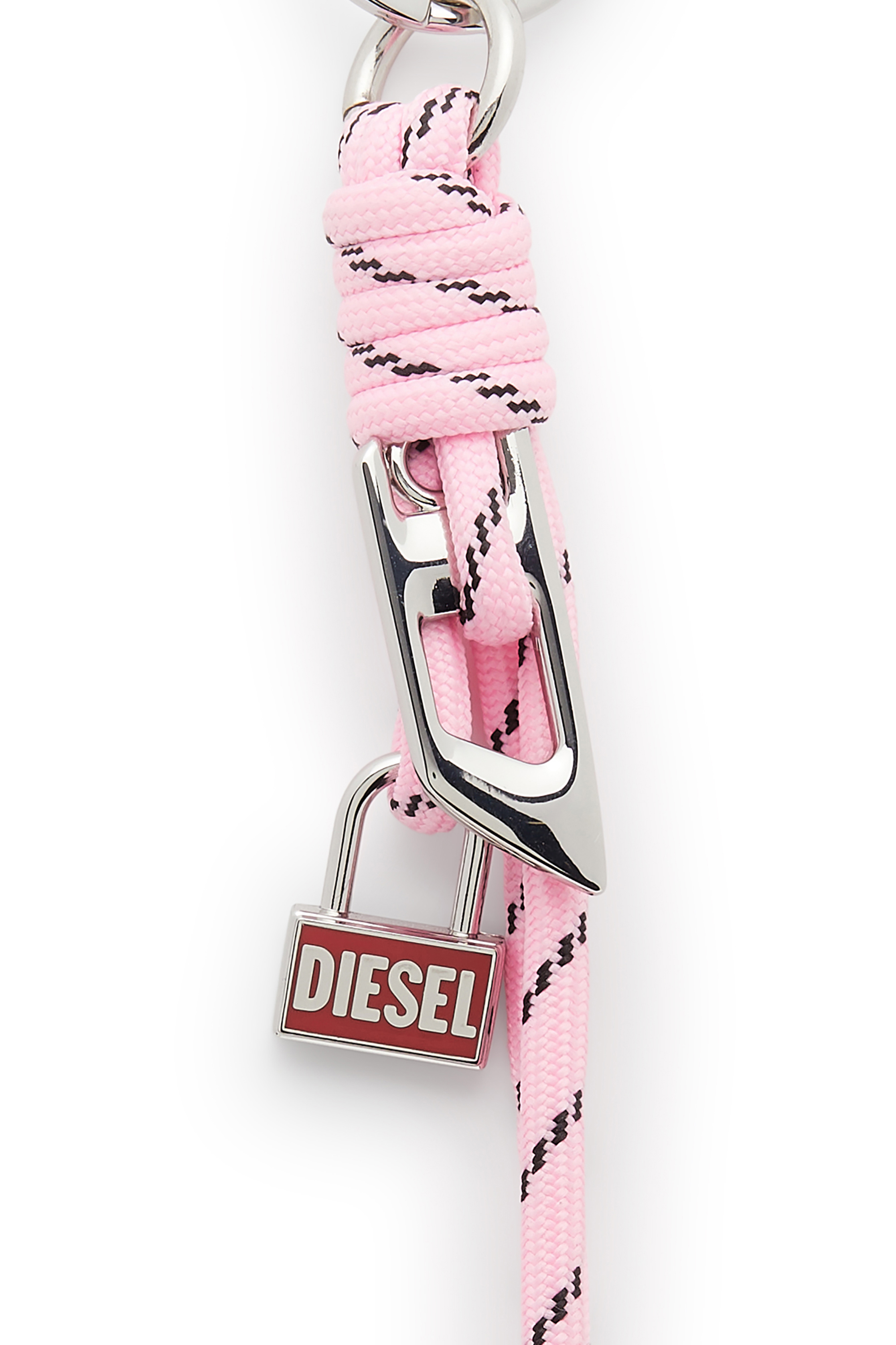 Diesel - ROPE II, Colgante de metal y cuerda con colgante Diesel Unisex in Rosa - 3