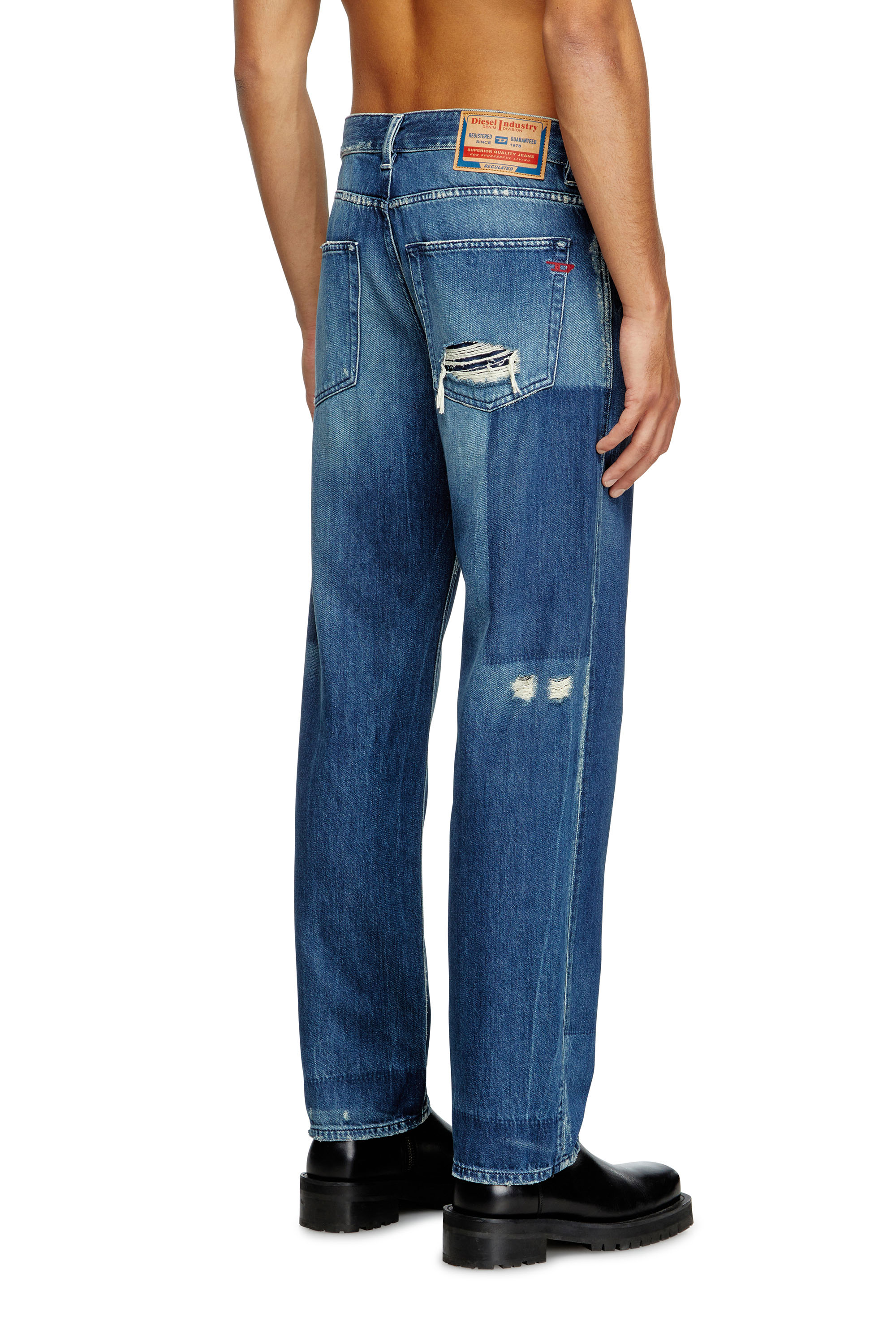 Diesel - Regular Jeans 2024 D-Macs 09M52 Hombre, Azul Oscuro - 4