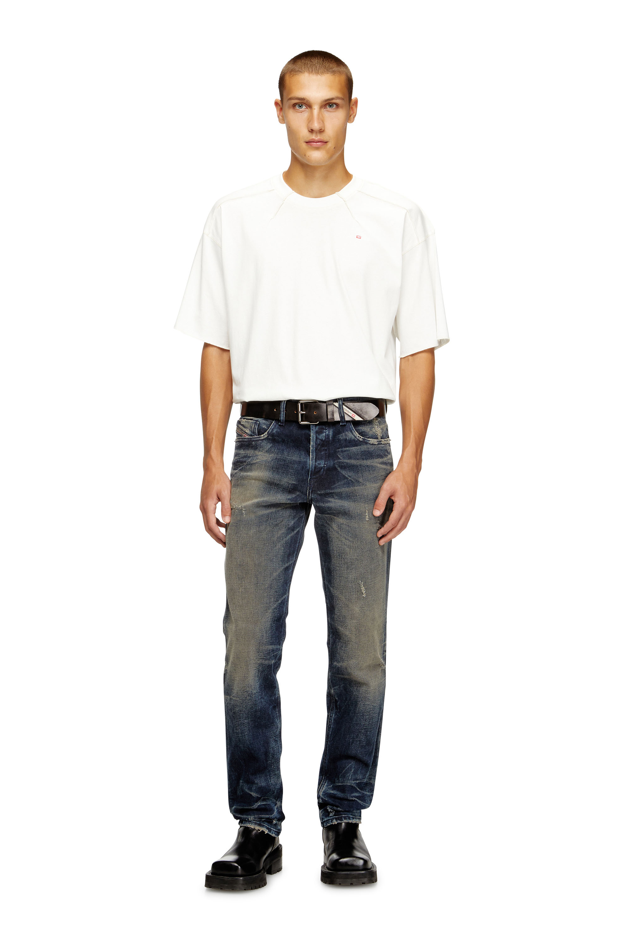 Diesel - Regular Jeans 2023 D-Finitive 09M46 Hombre, Azul Oscuro - 2