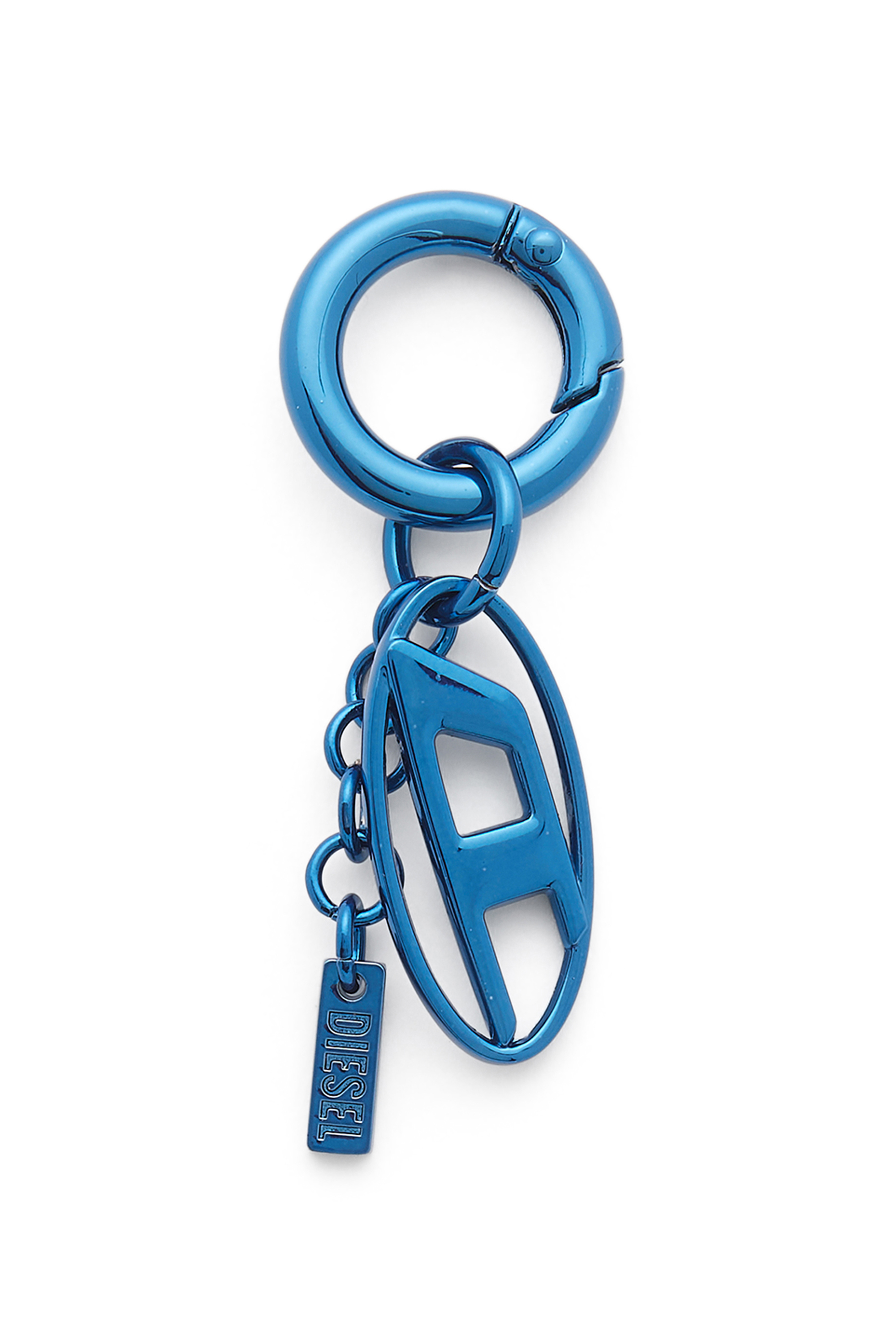 Diesel - CHARM-OVAL D, Charm met&aacute;lico con charm Oval D Unisex in Azul marino - 1