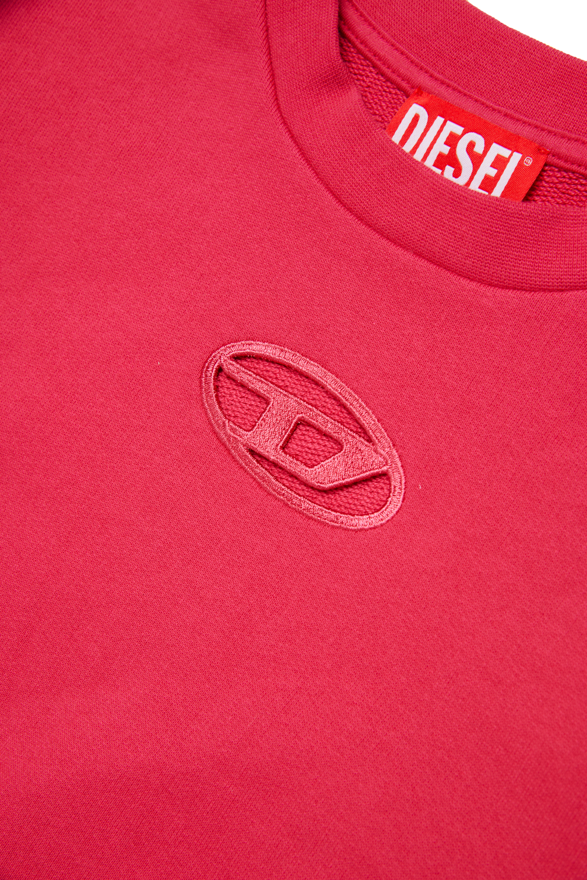 Diesel - STRASLIUM, Sudadera con recorte Oval D Mujer in Rosa - 4