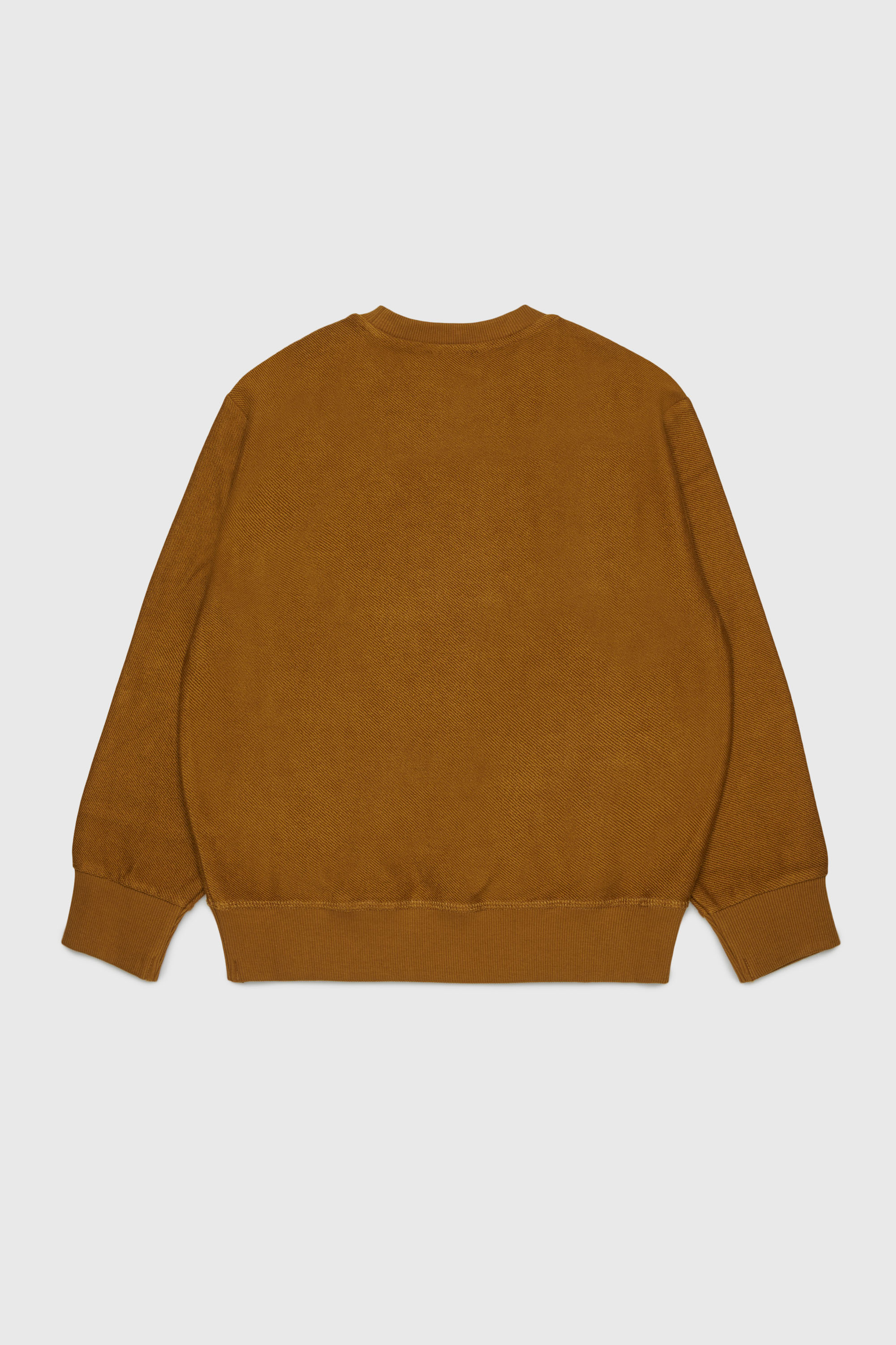 Diesel - SFRIT OVER, Sudadera con efecto de rayas y logo Oval D Hombre in Marr&oacute;n - 2