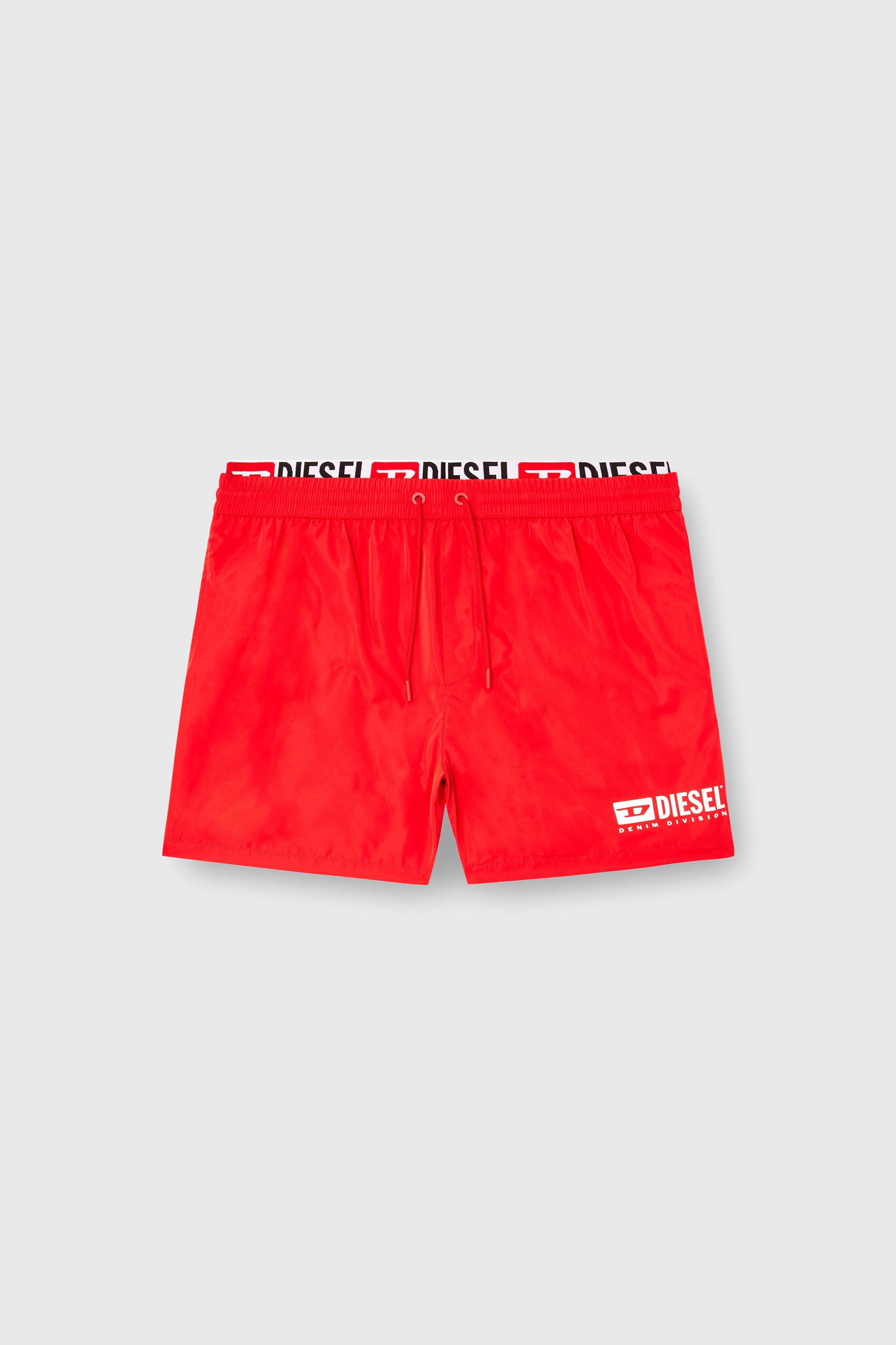 Diesel - VISPER-41-D-CORE, Ba&ntilde;ador corto con estampado del logotipo Hombre in Rojo - 2