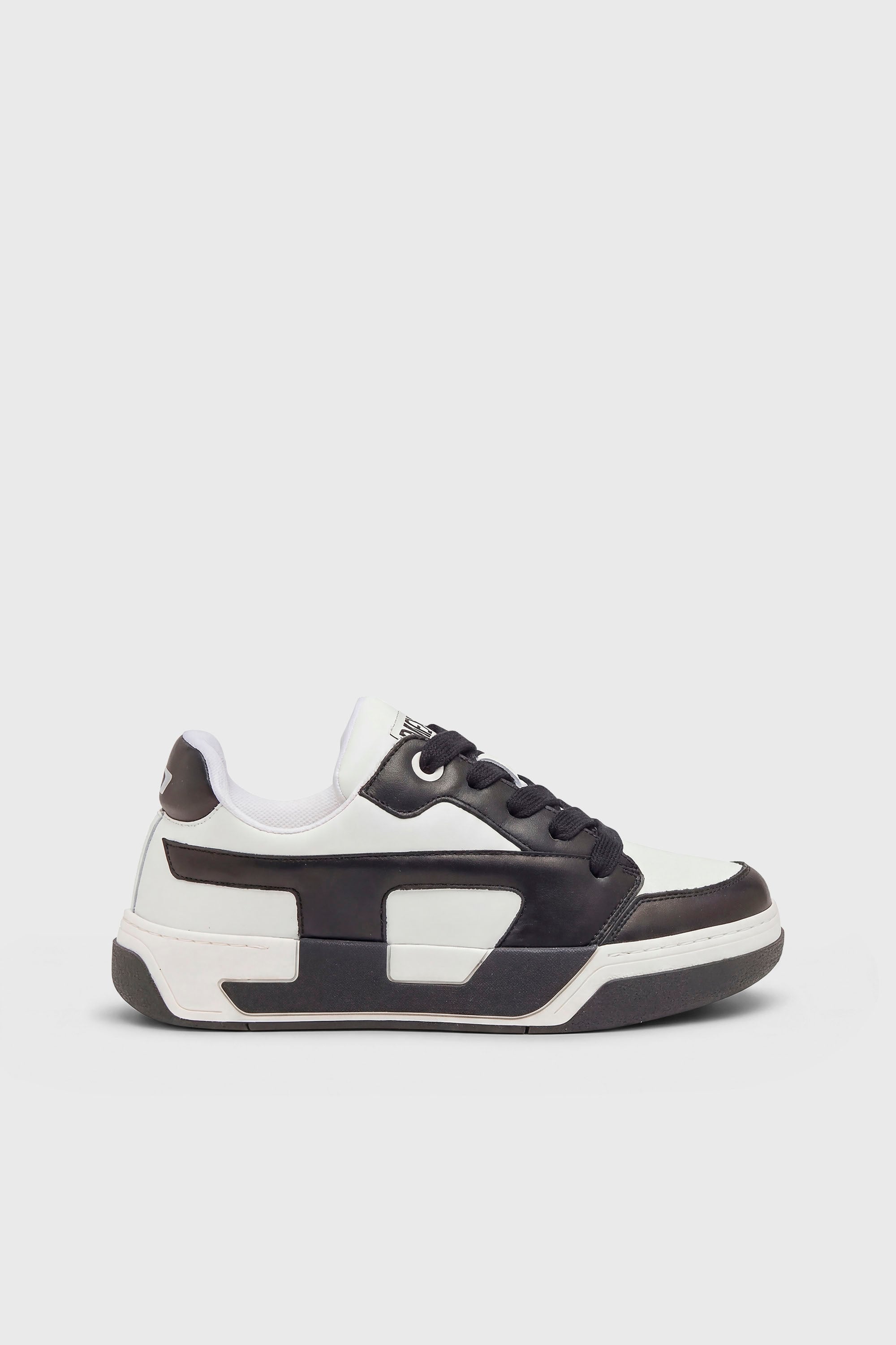 Diesel - S-D-OLLIE LOW, D-Ollie -Zapatillas en cuero de bloques de color Hombre in Blanco - 1