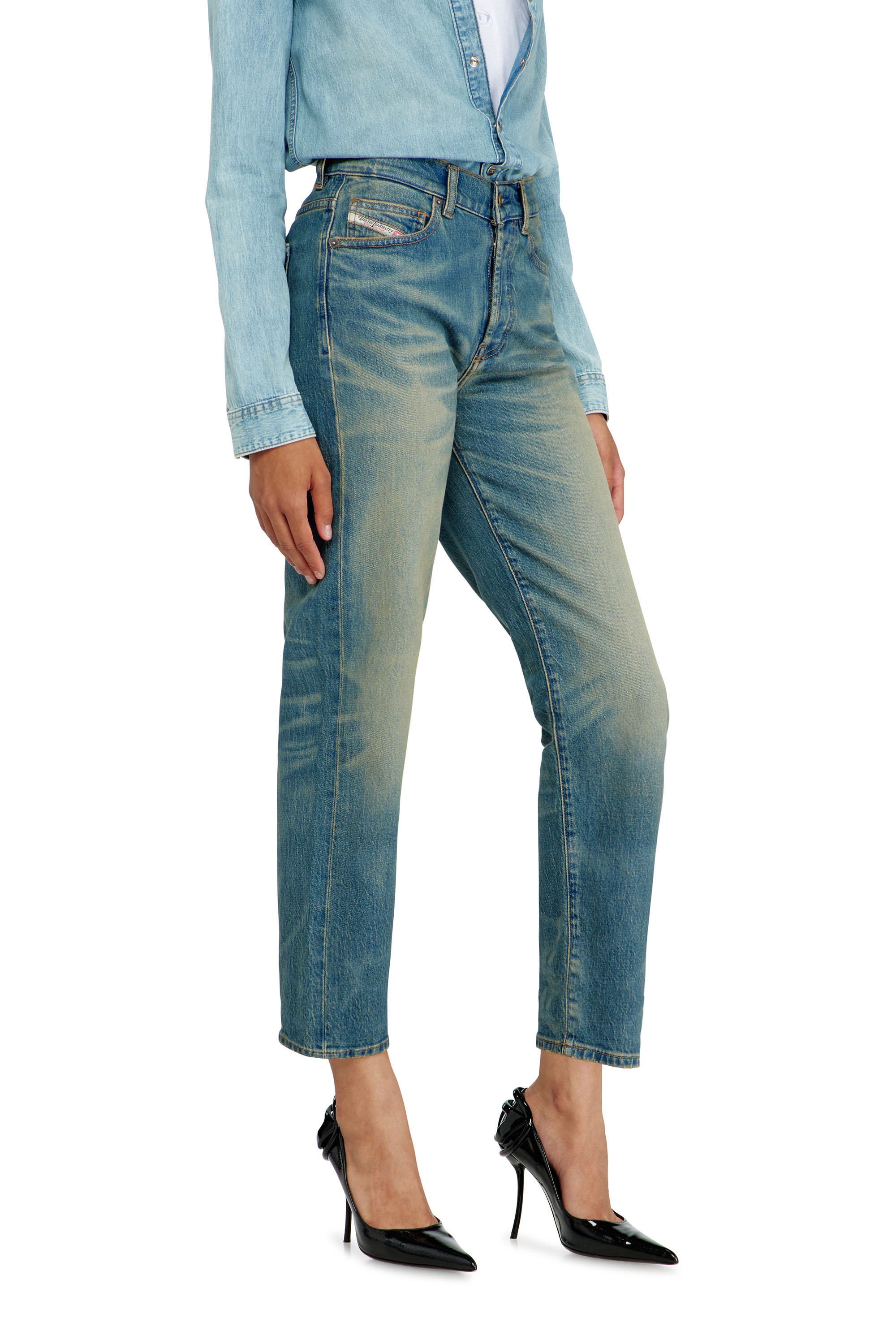 Diesel - Regular Jeans 1981 D-Went 0KBBP Mujer, Azul medio - 7