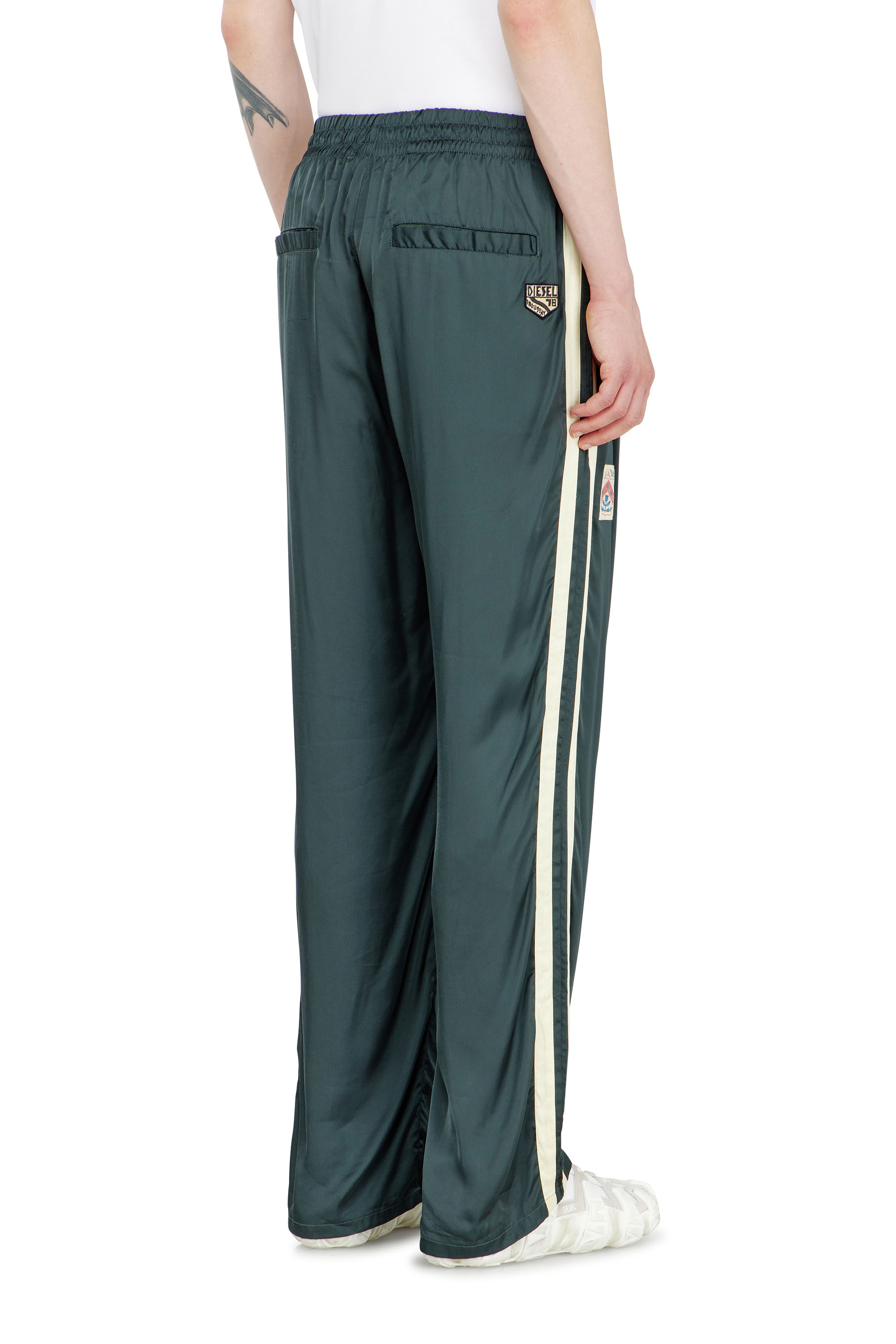 Diesel - P-ANNU, Pantal&oacute;n de sat&eacute;n con patches Hombre in ToBeDefined - 4