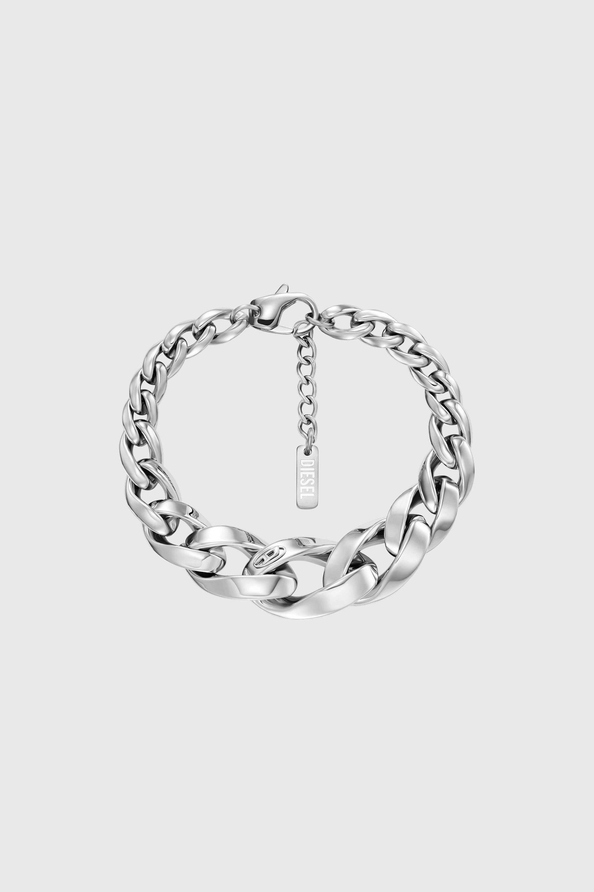 Diesel - DX1721040, Pulsera de cadena de acero inoxidable Unisex in Plateado - 1