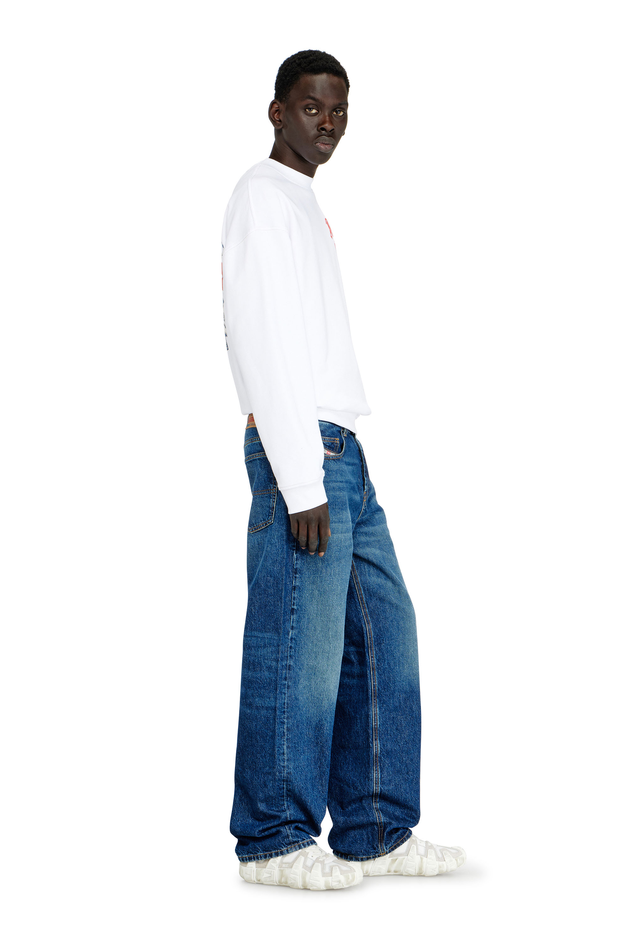 Diesel - Relaxed Jeans 2001 D-Macro 09I27 Hombre, Azul medio - 2