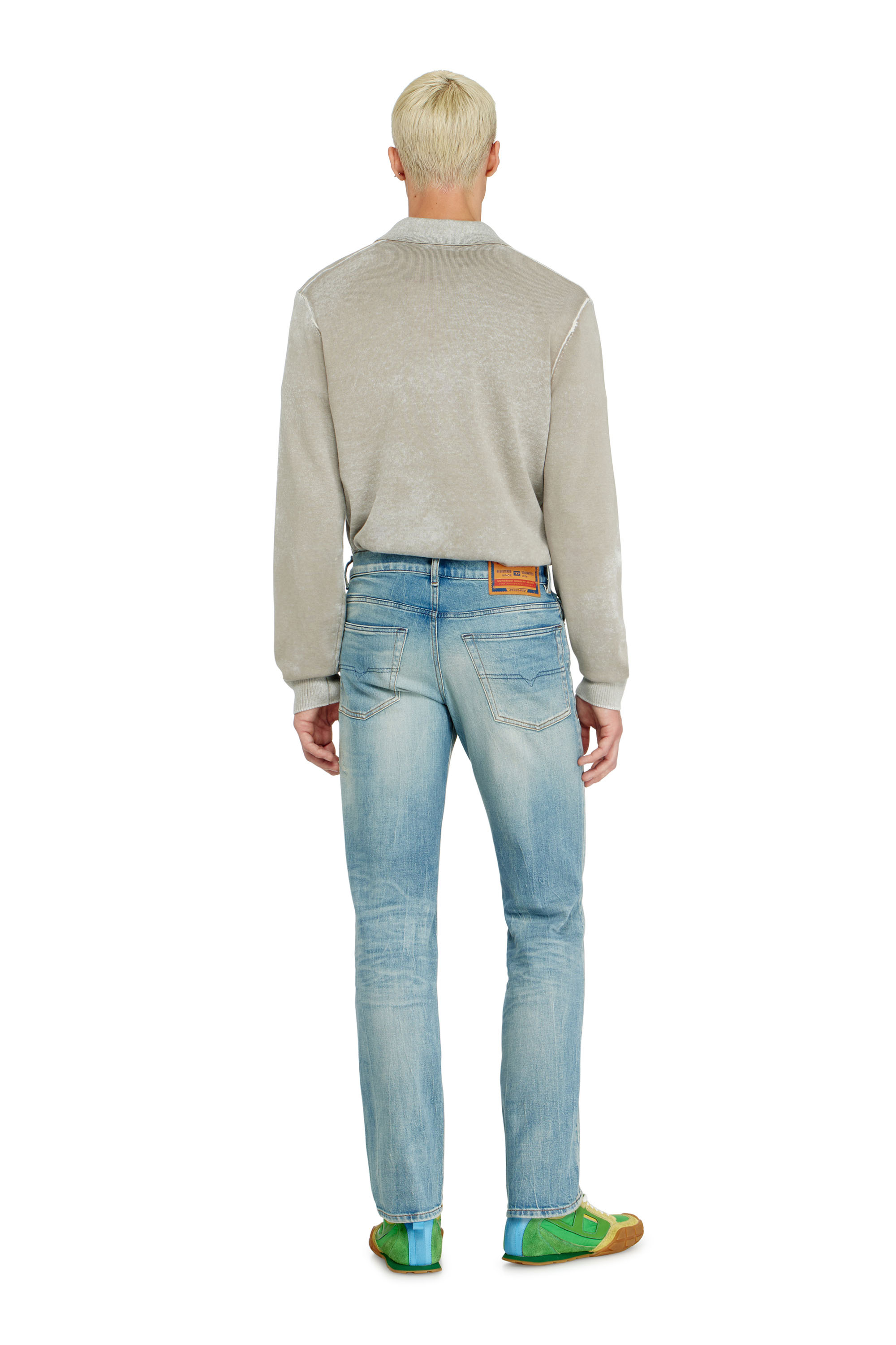 Diesel - Regular Jeans 2023 D-Finitive 09P33 Hombre, Azul Claro - 3