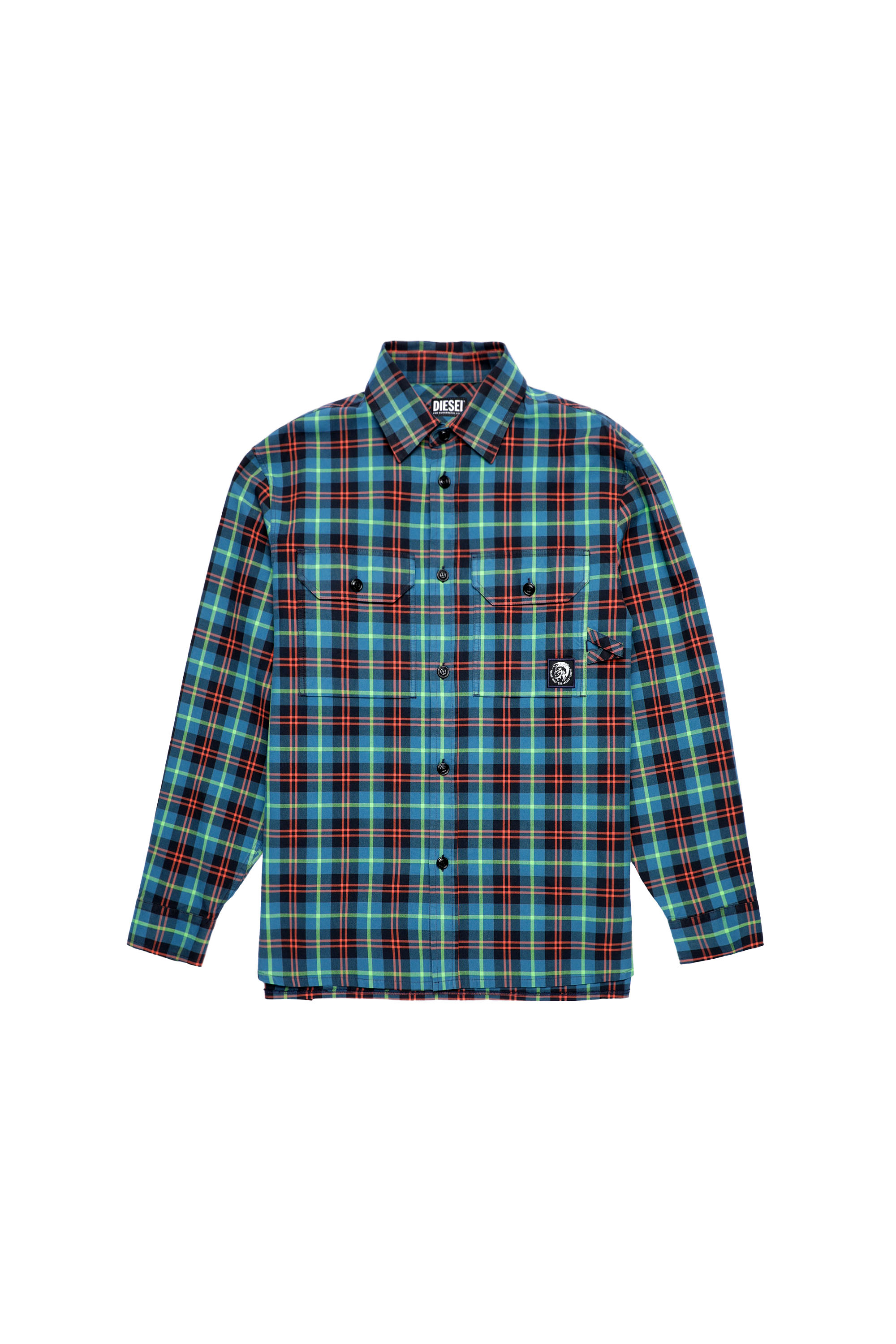 S-JESS-CHECK, Azul marino/Rojo - Camisas