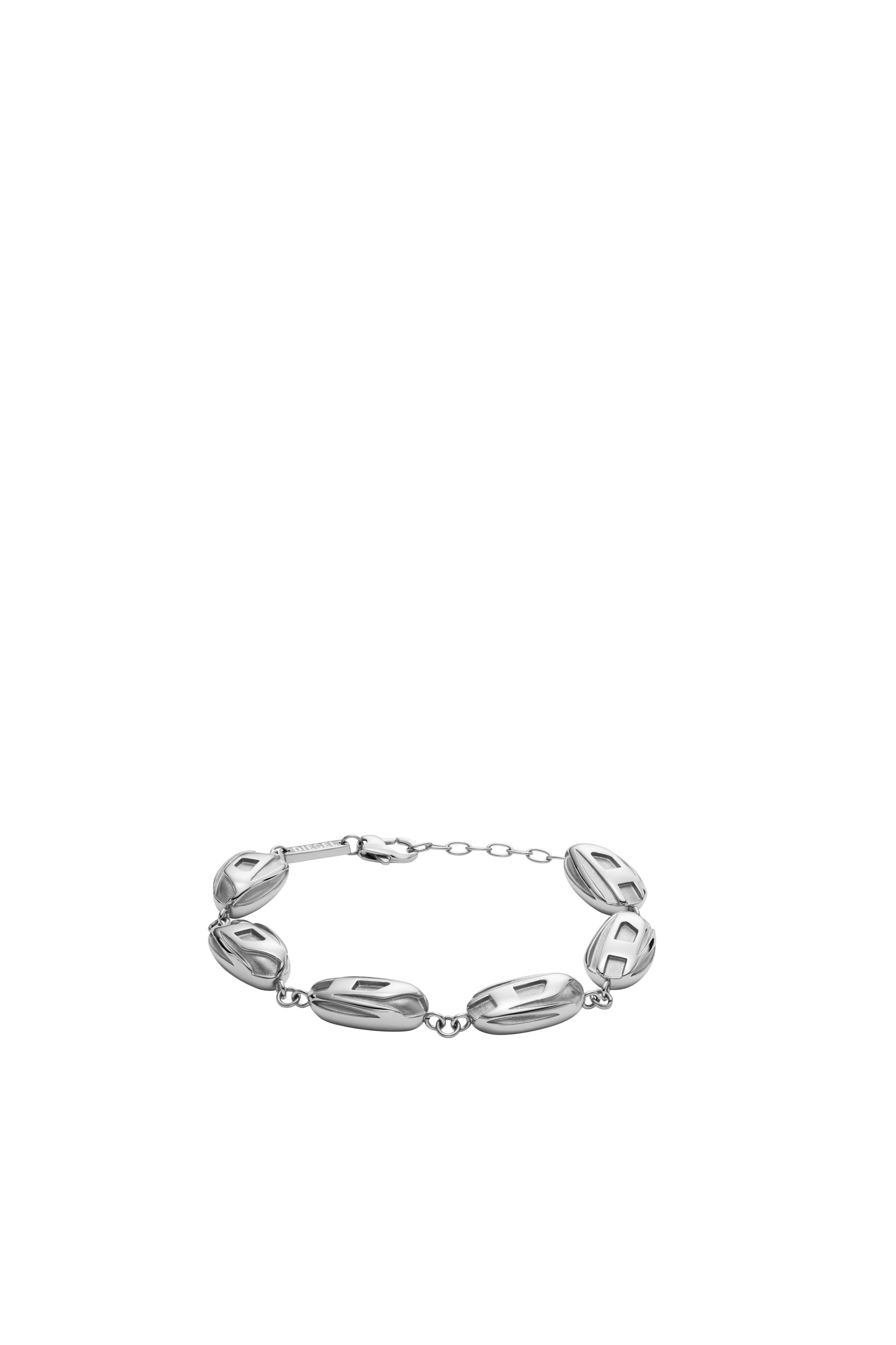 Diesel - DX1482, Unisex Stainless steel chain bracelet in Silver - Image 1
