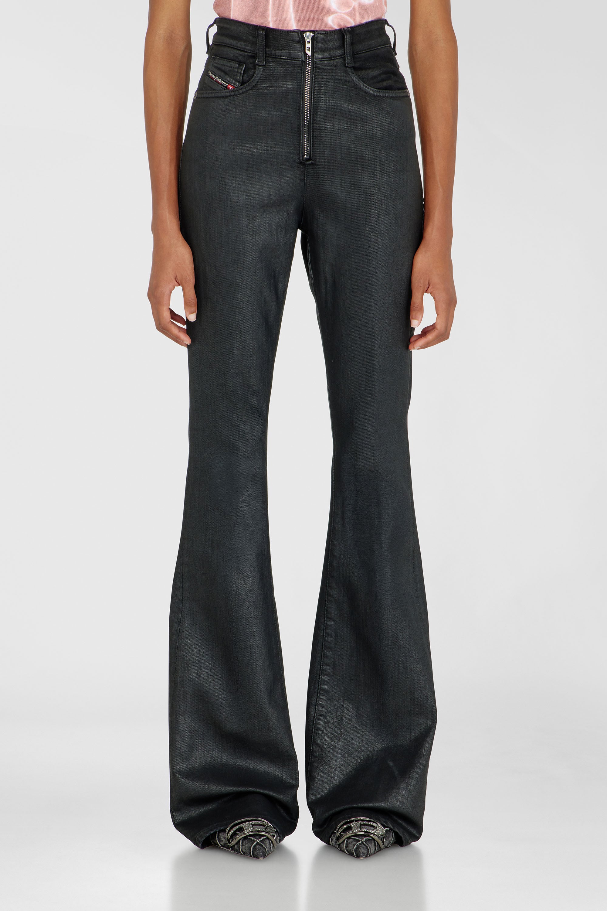 Diesel - Bootcut Jeans 1973 D-Partt 09P78 Mujer, Negro/Gris oscuro - 1